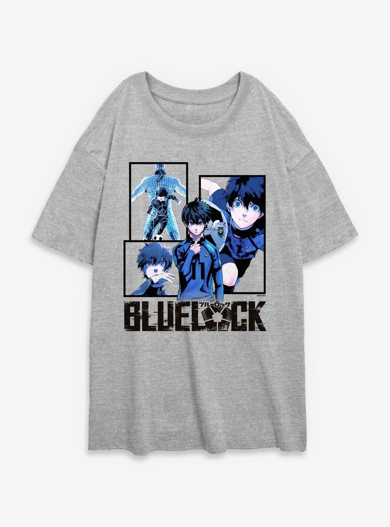 Blue Lock Yoichi Isagi Girls Oversized T-Shirt, ATH HTR, hi-res view 1