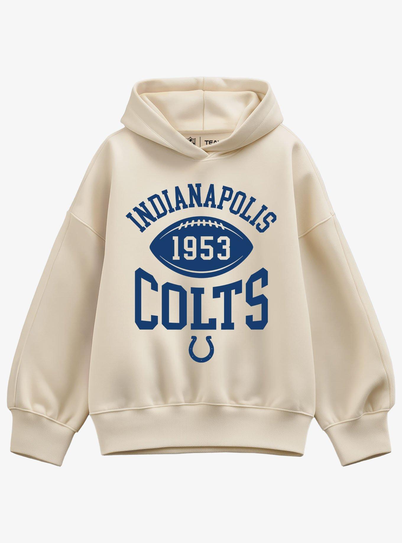 NFL Indianapolis Colts Pro Block Football Girls Oversized Hoodie