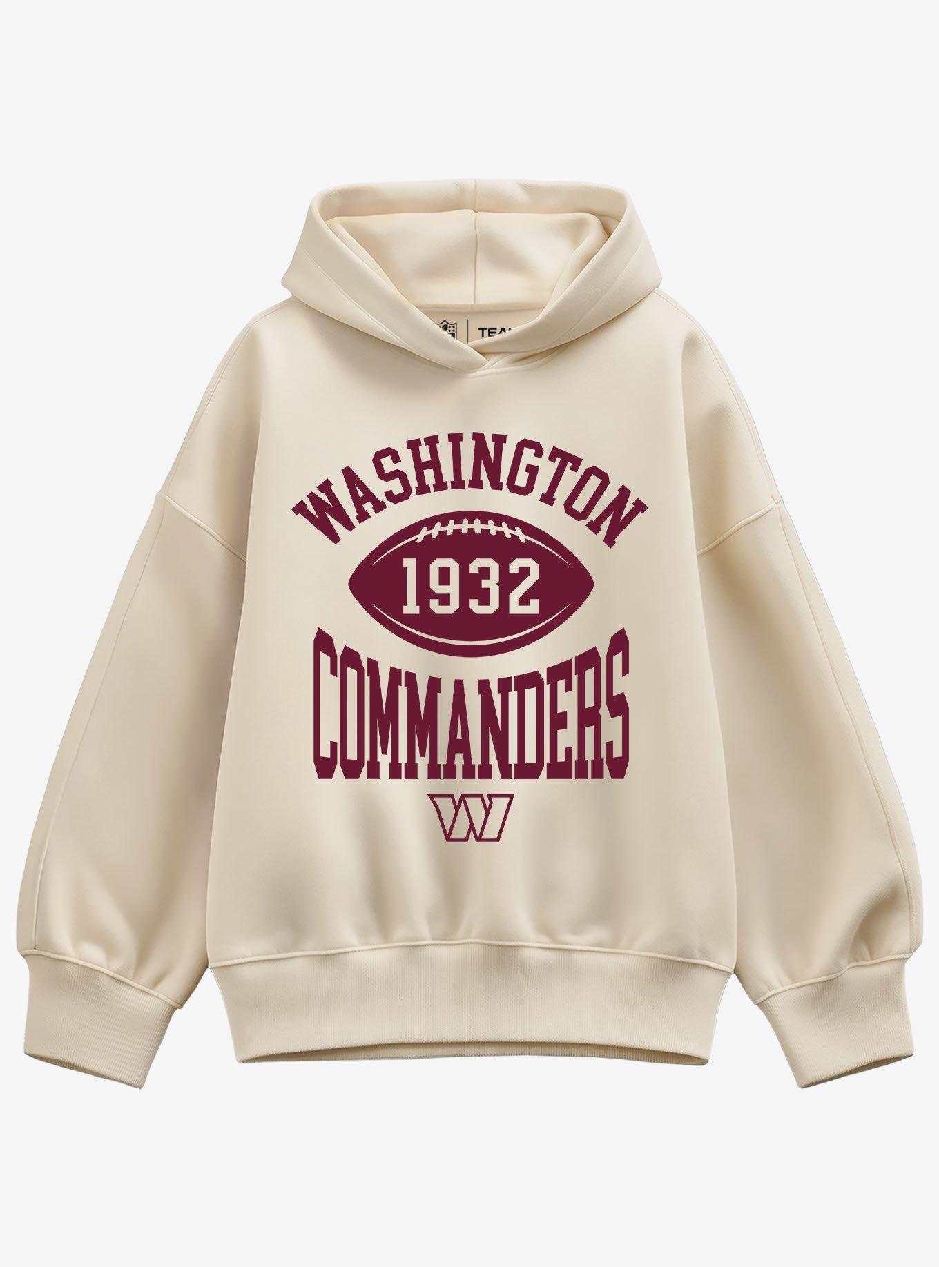NFL Washington Commanders Pro Block Football Girls Oversized Hoodie