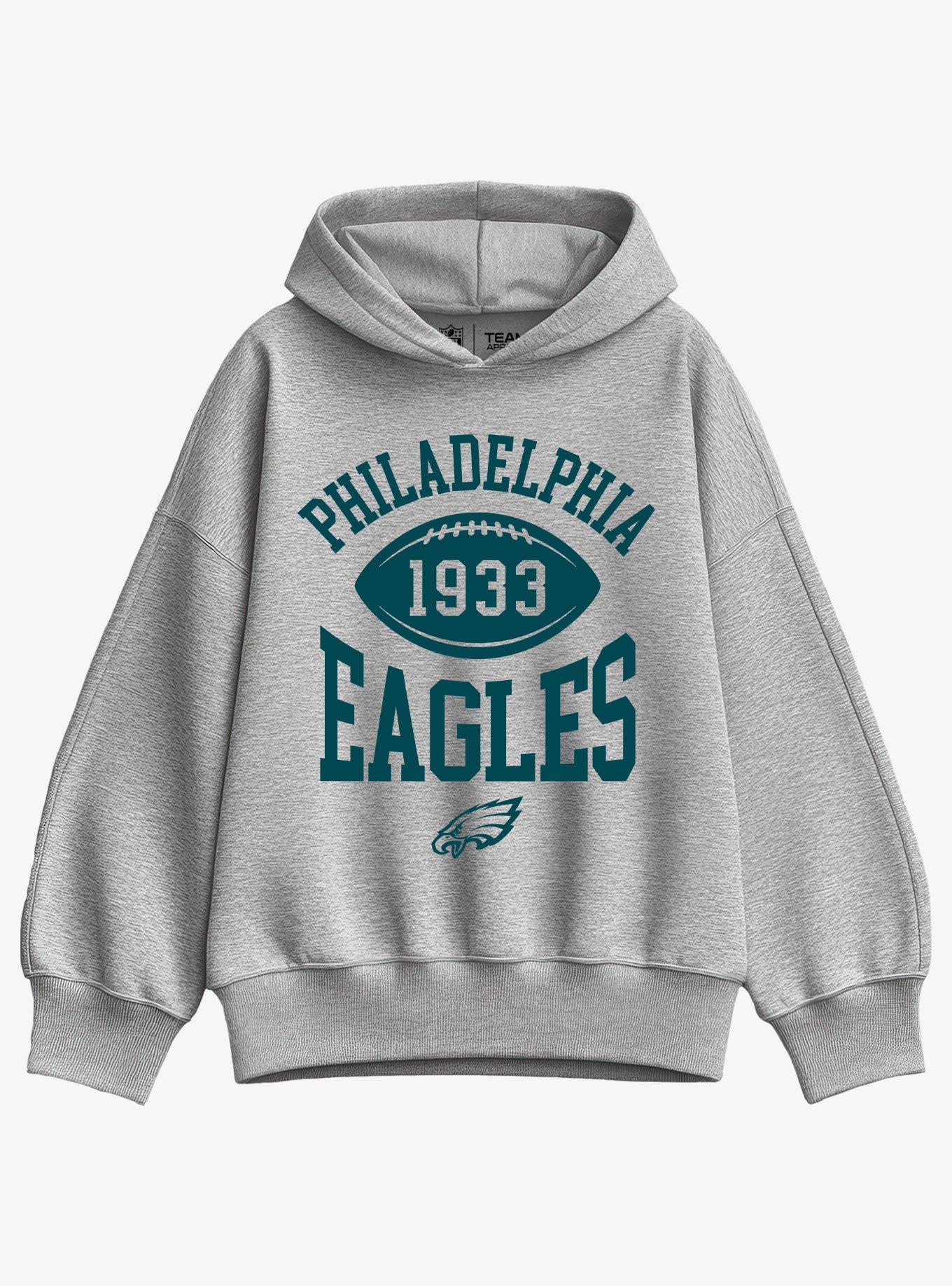 NFL Philadelphia Eagles Pro Block Football Girls Oversized Hoodie