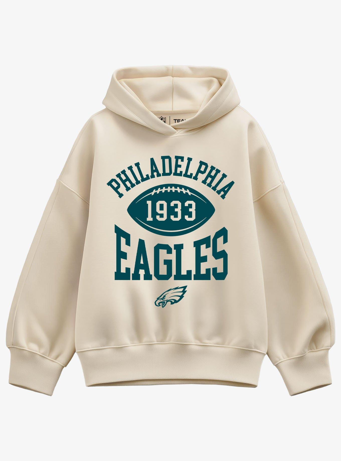 NFL Philadelphia Eagles Pro Block Football Girls Oversized Hoodie