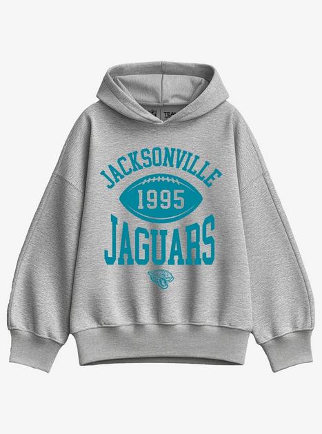 NFL Jacksonville Jaguars Pro Block Football Girls Oversized Hoodie