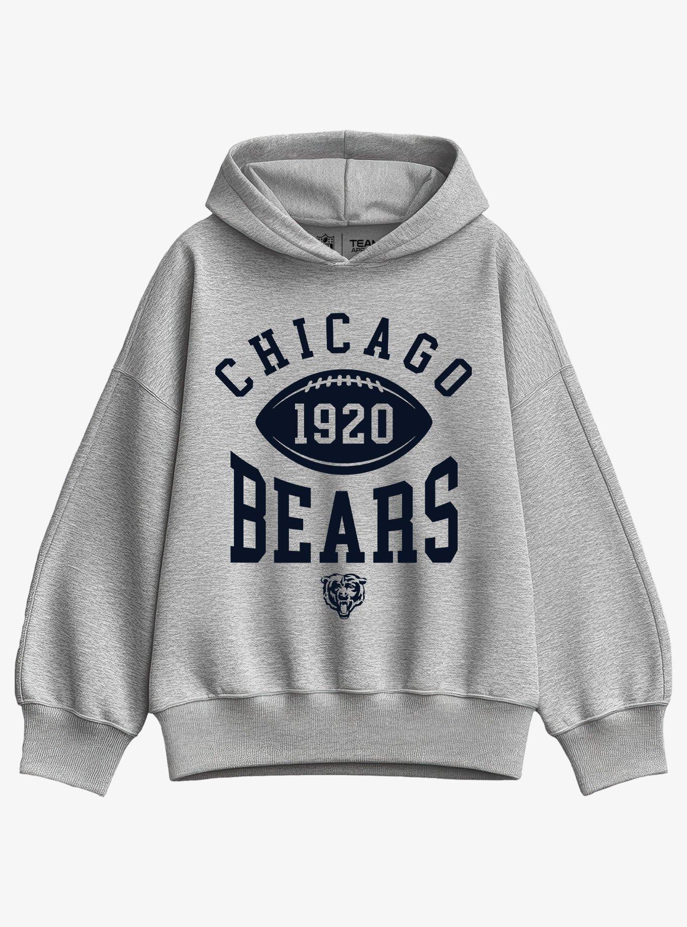 NFL Chicago Bears Pro Block Football Girls Oversized Hoodie