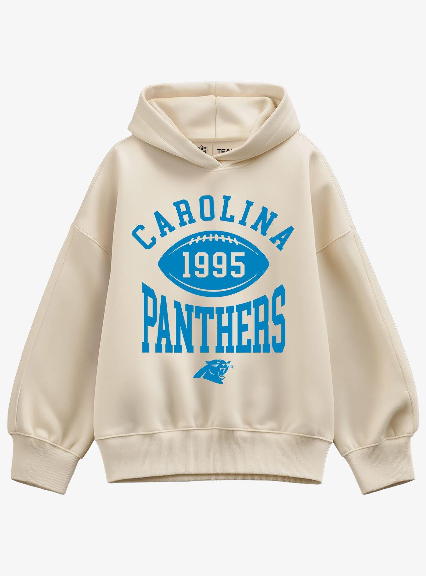 NFL Carolina Panthers Pro Block Football Girls Oversized Hoodie
