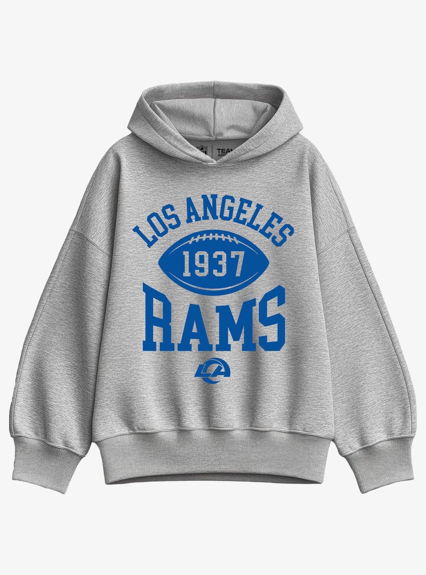 NFL Los Angeles Rams Pro Block Football Girls Oversized Hoodie
