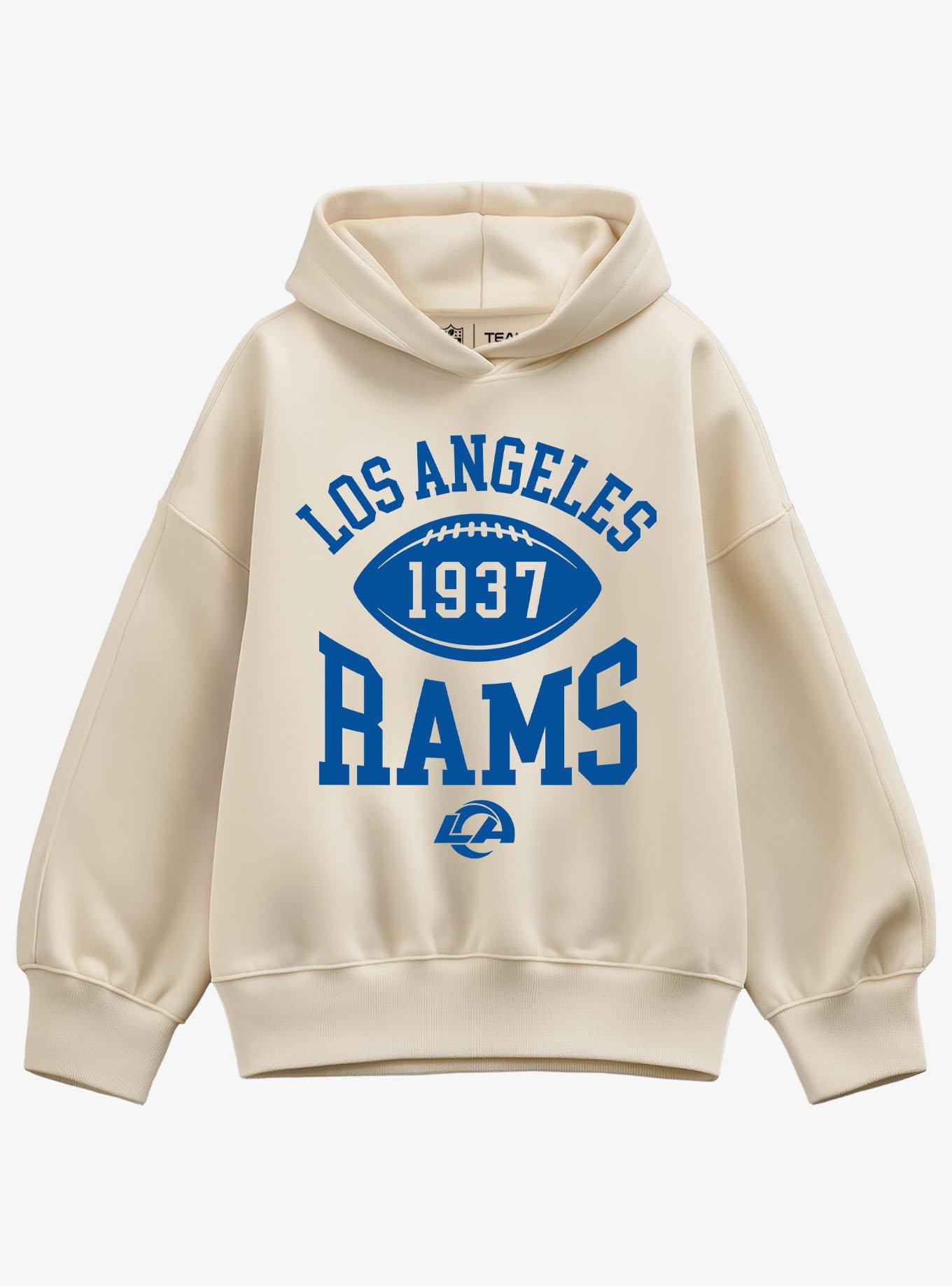 NFL Los Angeles Rams Pro Block Football Girls Oversized Hoodie