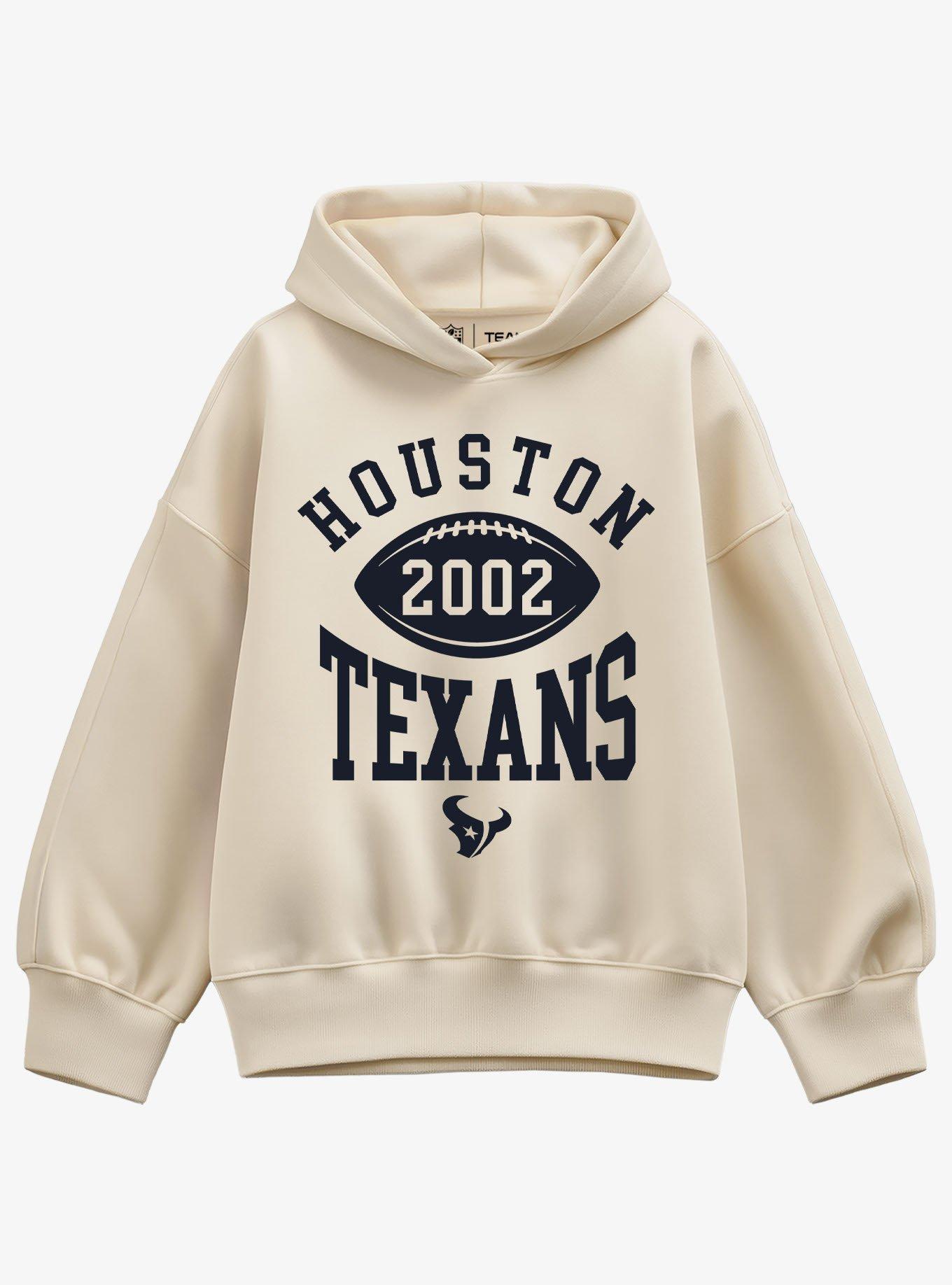 NFL Houston Texans Pro Block Football Girls Oversized Hoodie