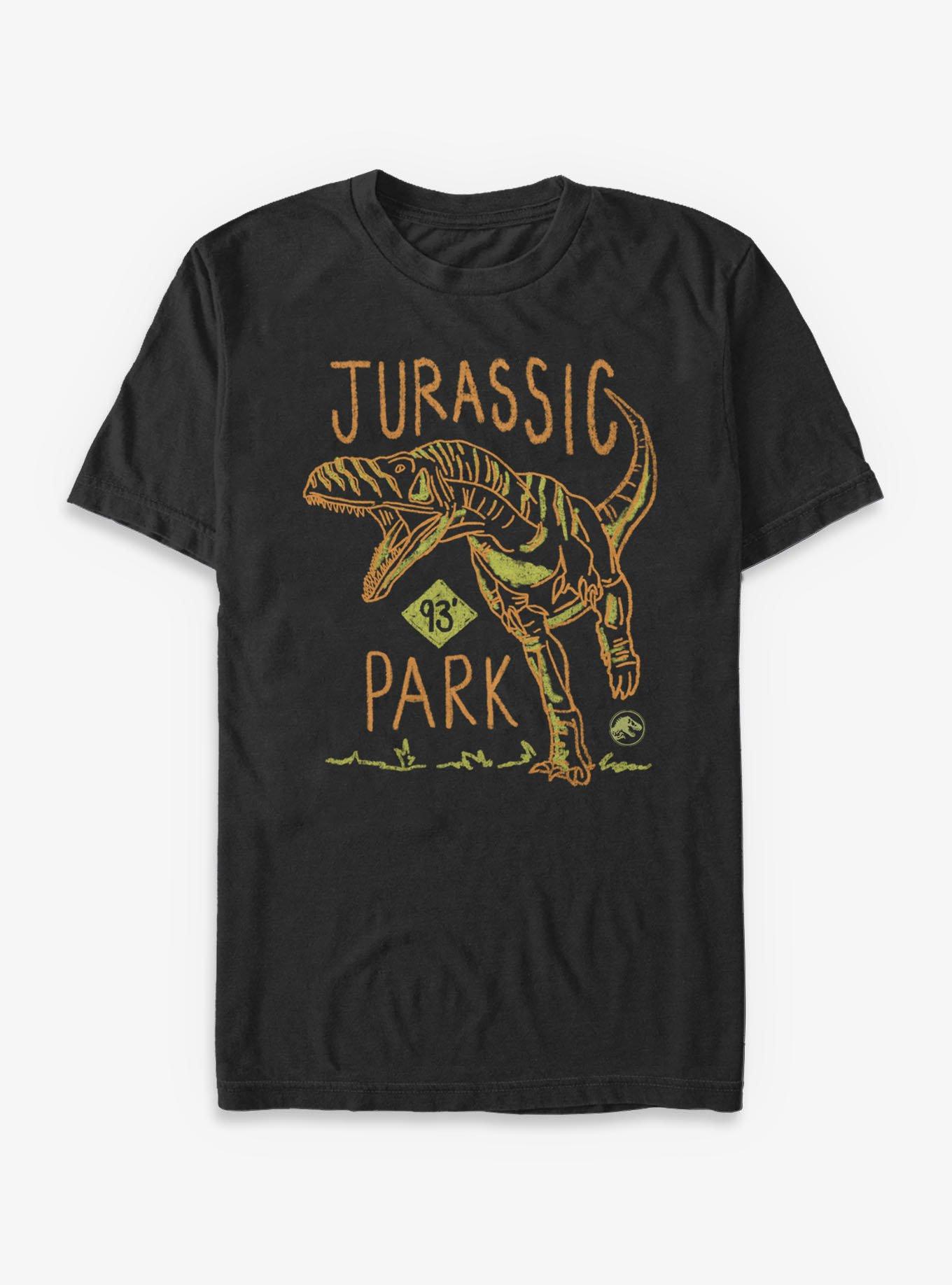 Jurassic Park Bite Time Big & Tall T-Shirt, BLACK, hi-res view 1