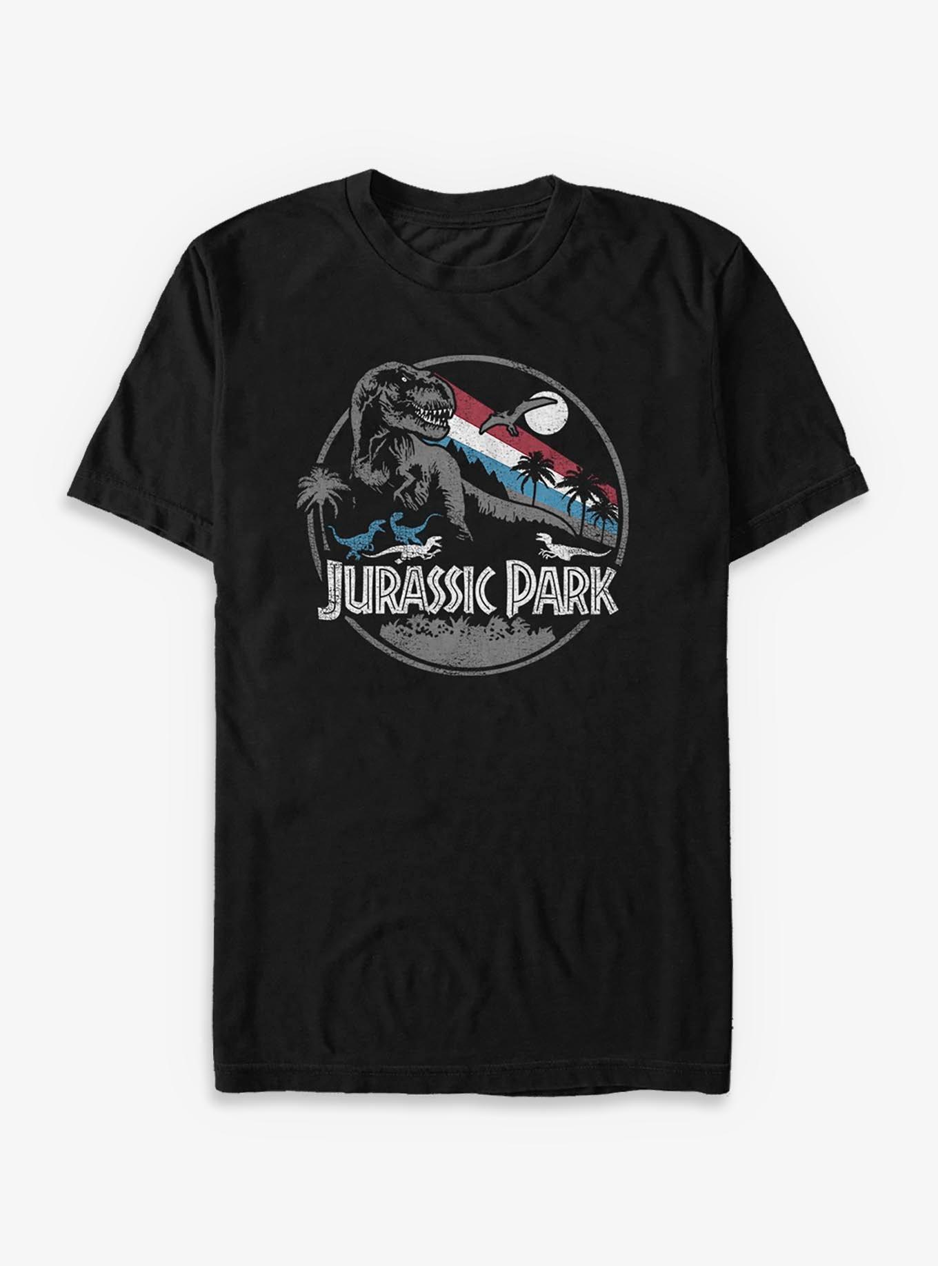 Jurassic Park Retro Circle Big & Tall T-Shirt