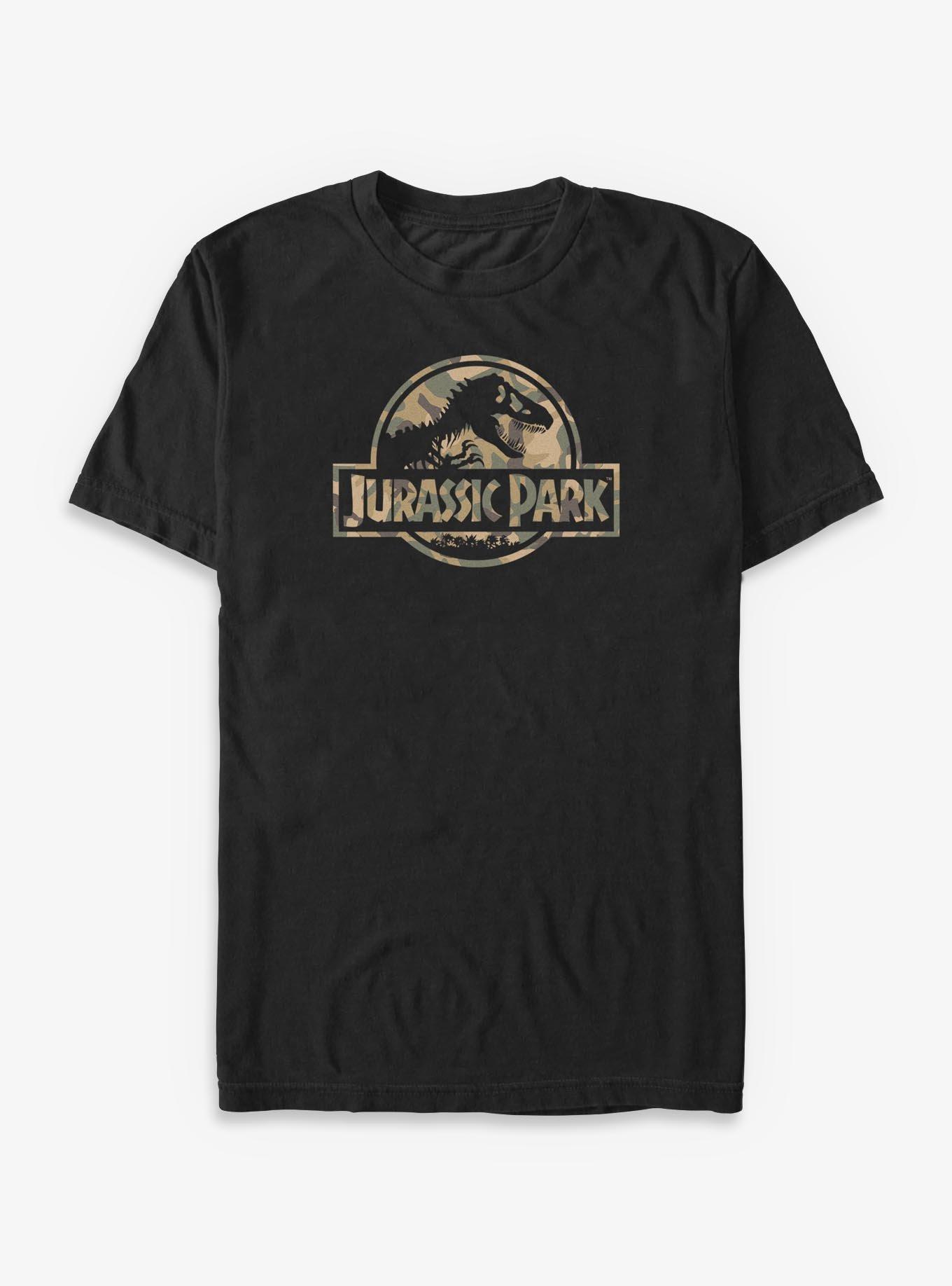 Jurassic Park Camo Logo Big & Tall T-Shirt