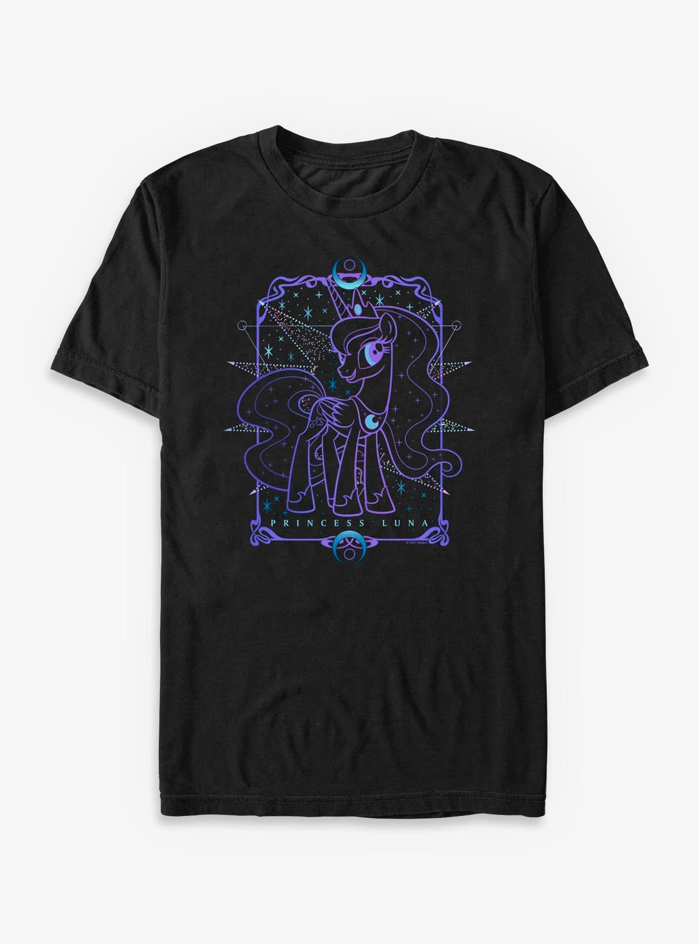 My Little Pony Luna Tarot Big & Tall T-Shirt, BLACK, hi-res view 1