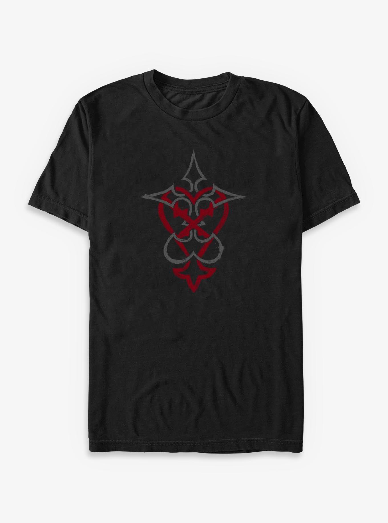 Disney Kingdom Hearts Mixed Beliefs Big & Tall T-Shirt, BLACK, hi-res view 1