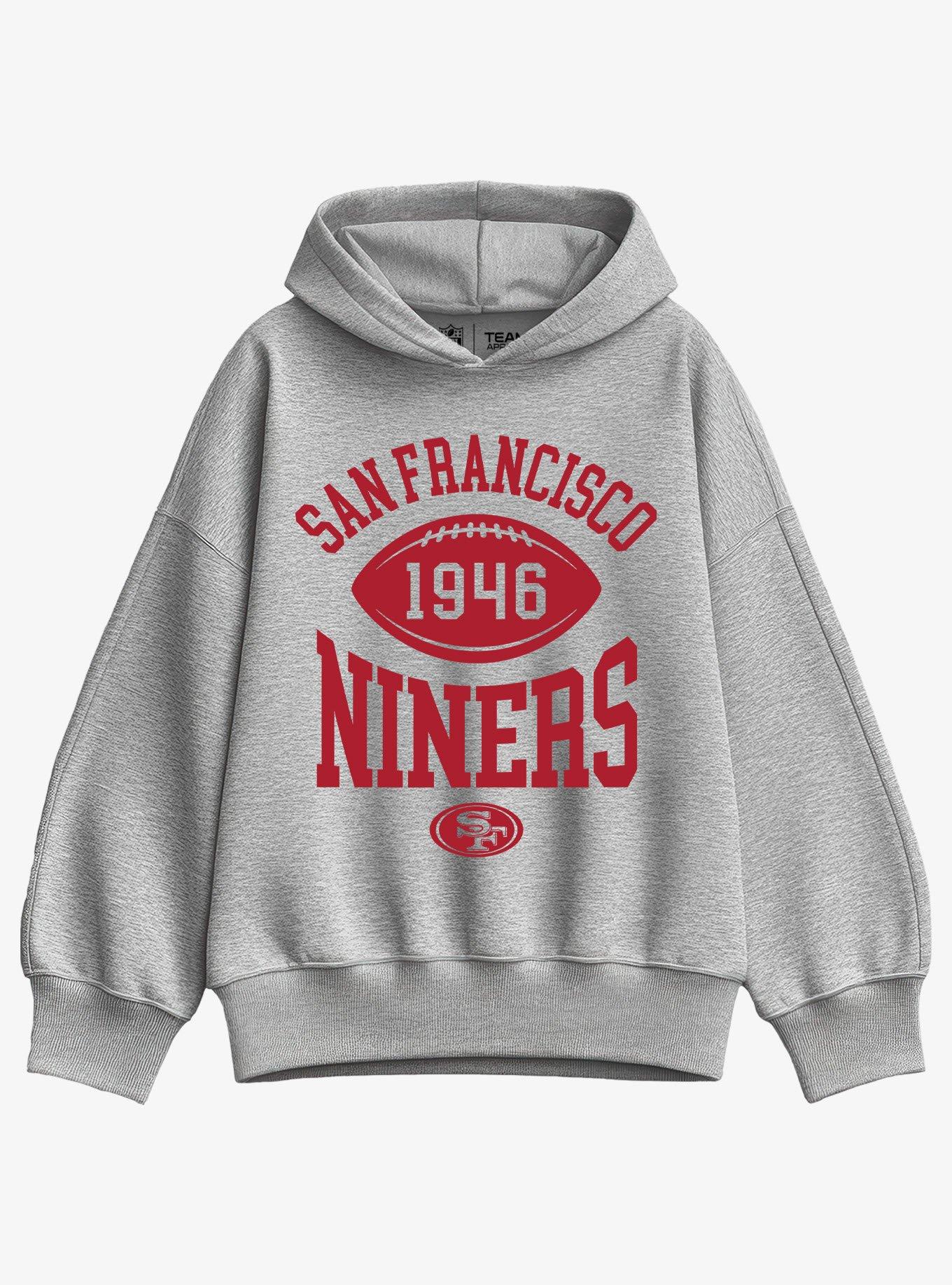NFL San Francisco 49ers Pro Block Football Girls Oversized Hoodie
