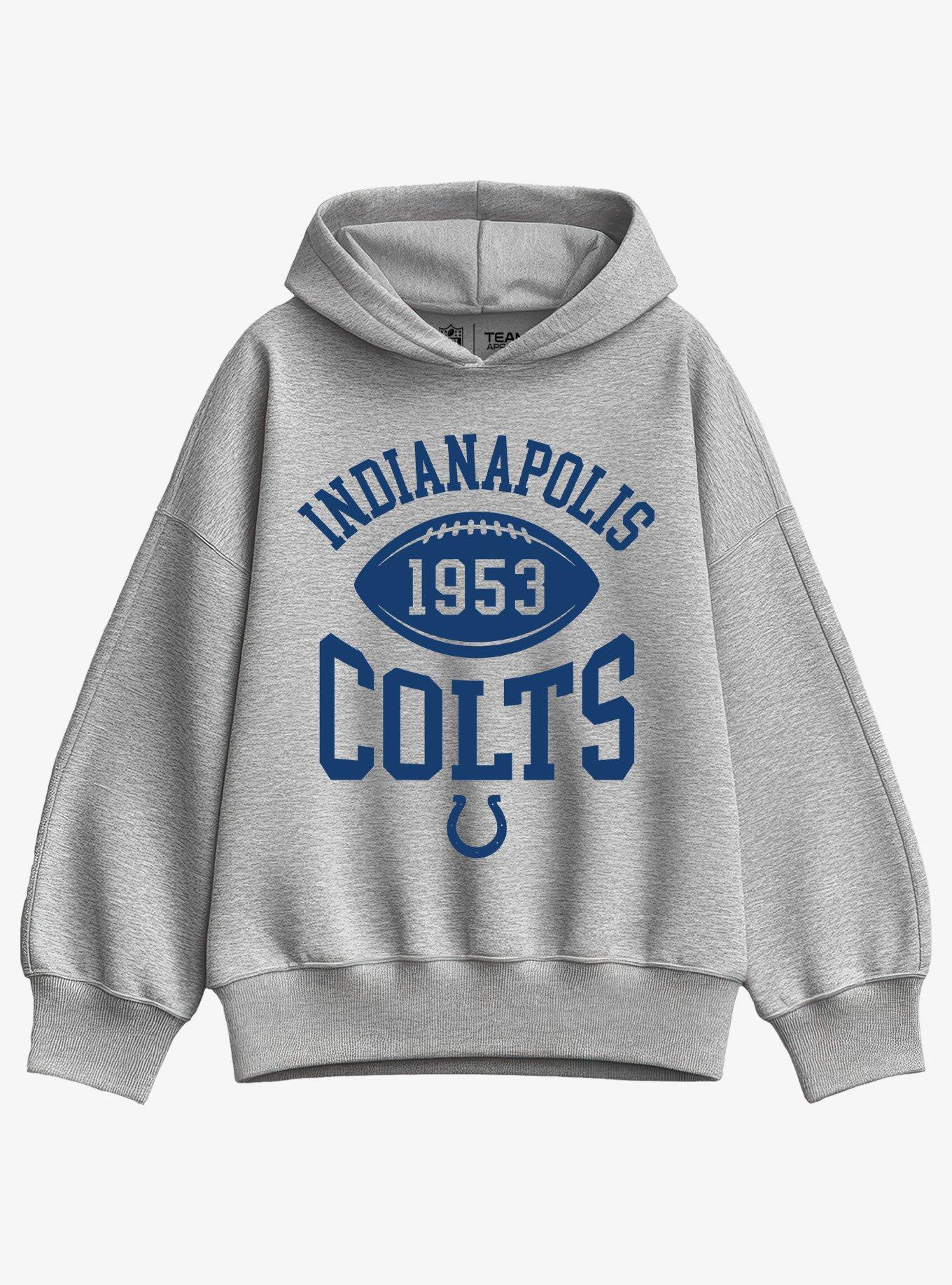 NFL Indianapolis Colts Pro Block Football Girls Oversized Hoodie