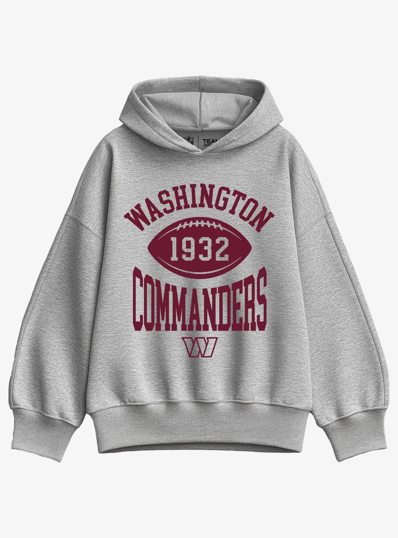 NFL Washington Commanders Pro Block Football Girls Oversized Hoodie
