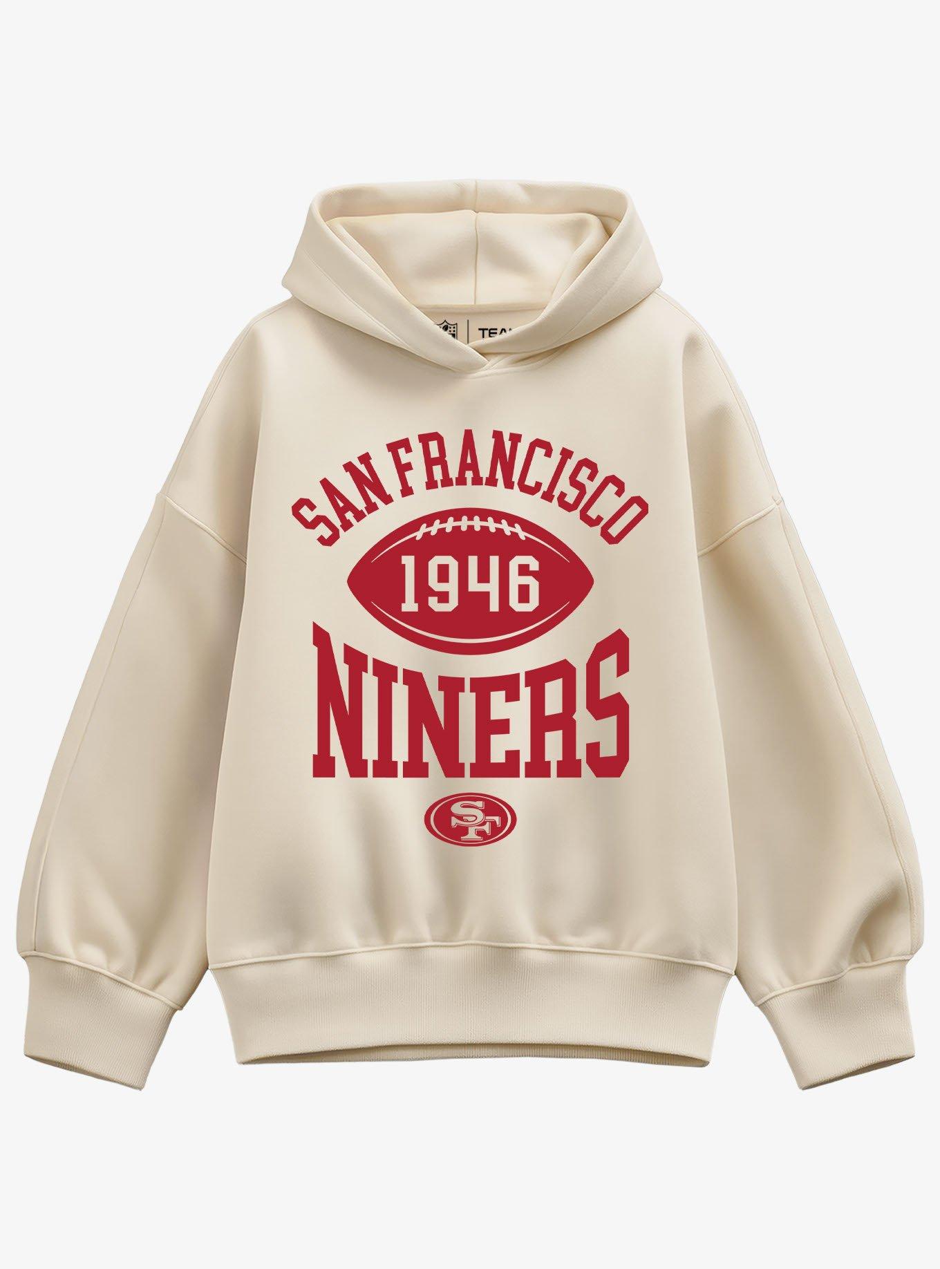 NFL San Francisco 49ers Pro Block Football Womens Oversized Hoodie