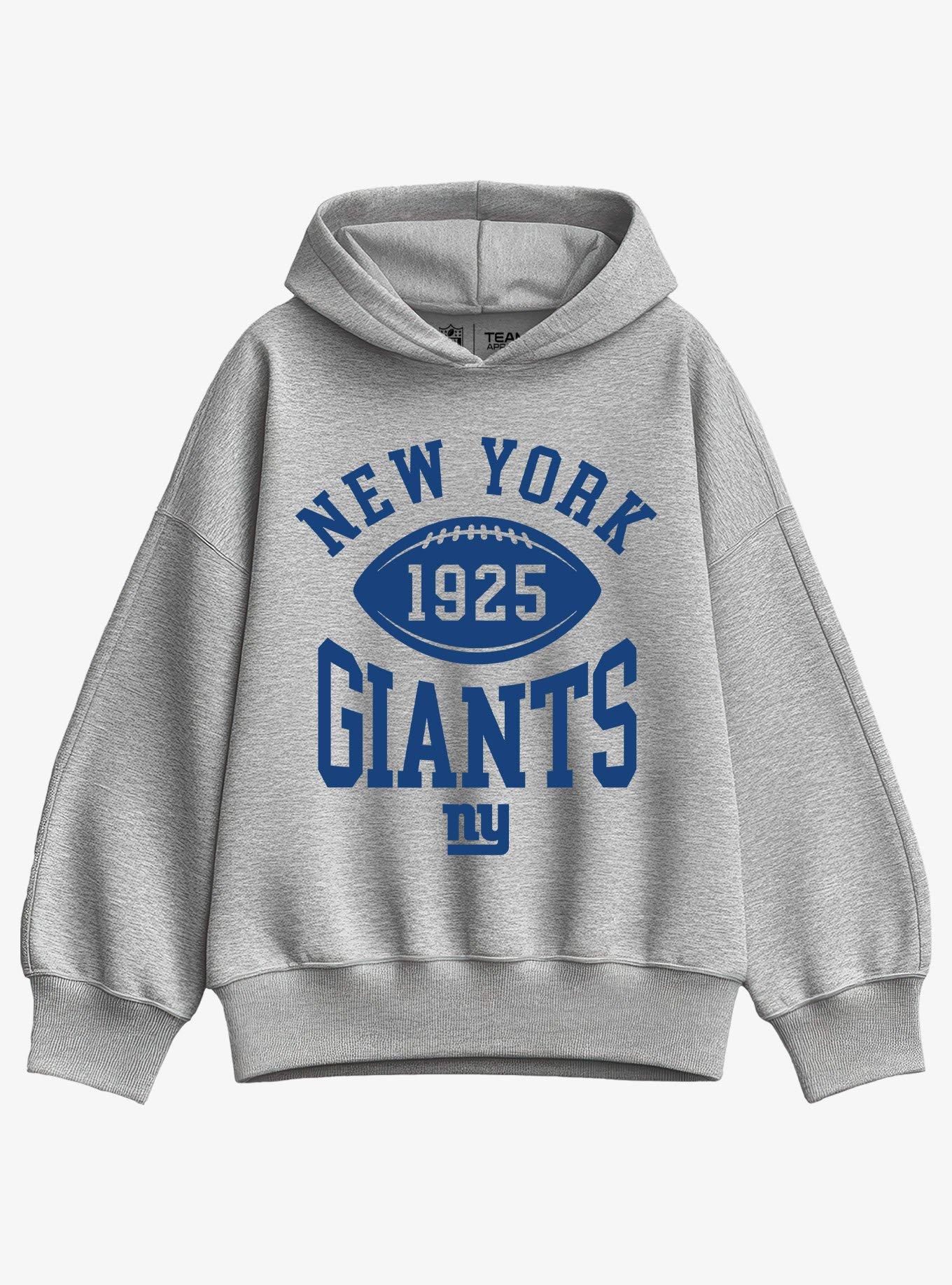 NFL New York Giants Pro Block Football Girls Oversized Hoodie