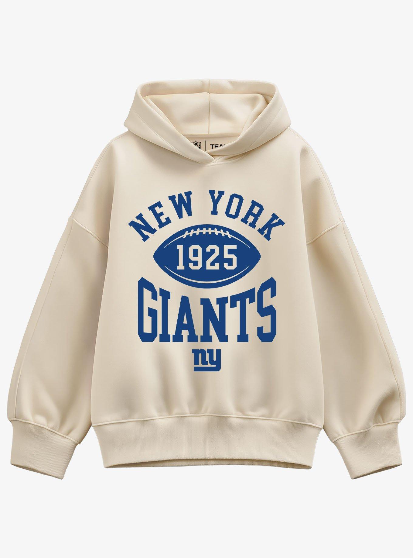 NFL New York Giants Pro Block Football Womens Oversized Hoodie