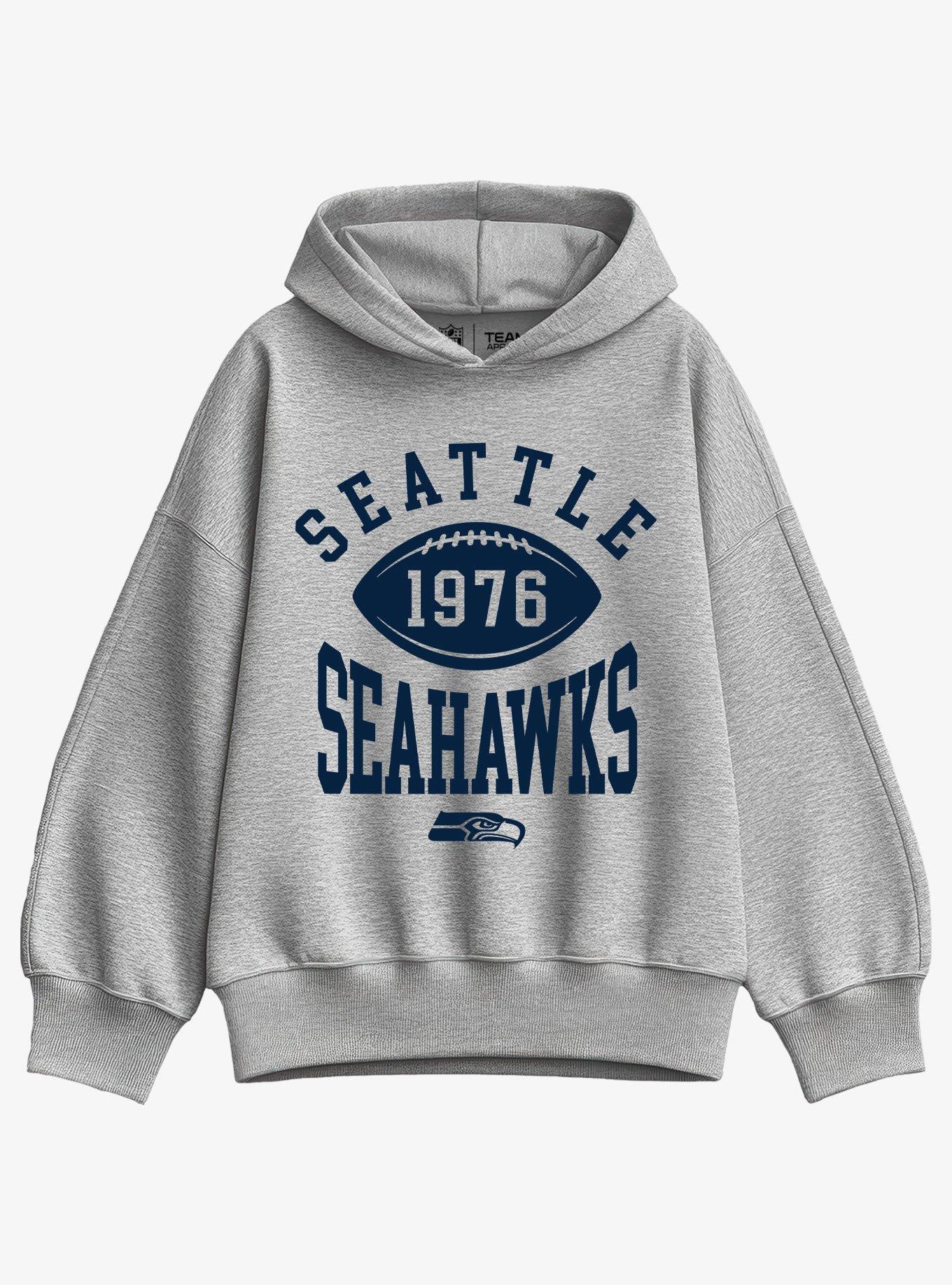 NFL Seattle Seahawks Pro Block Football Girls Oversized Hoodie