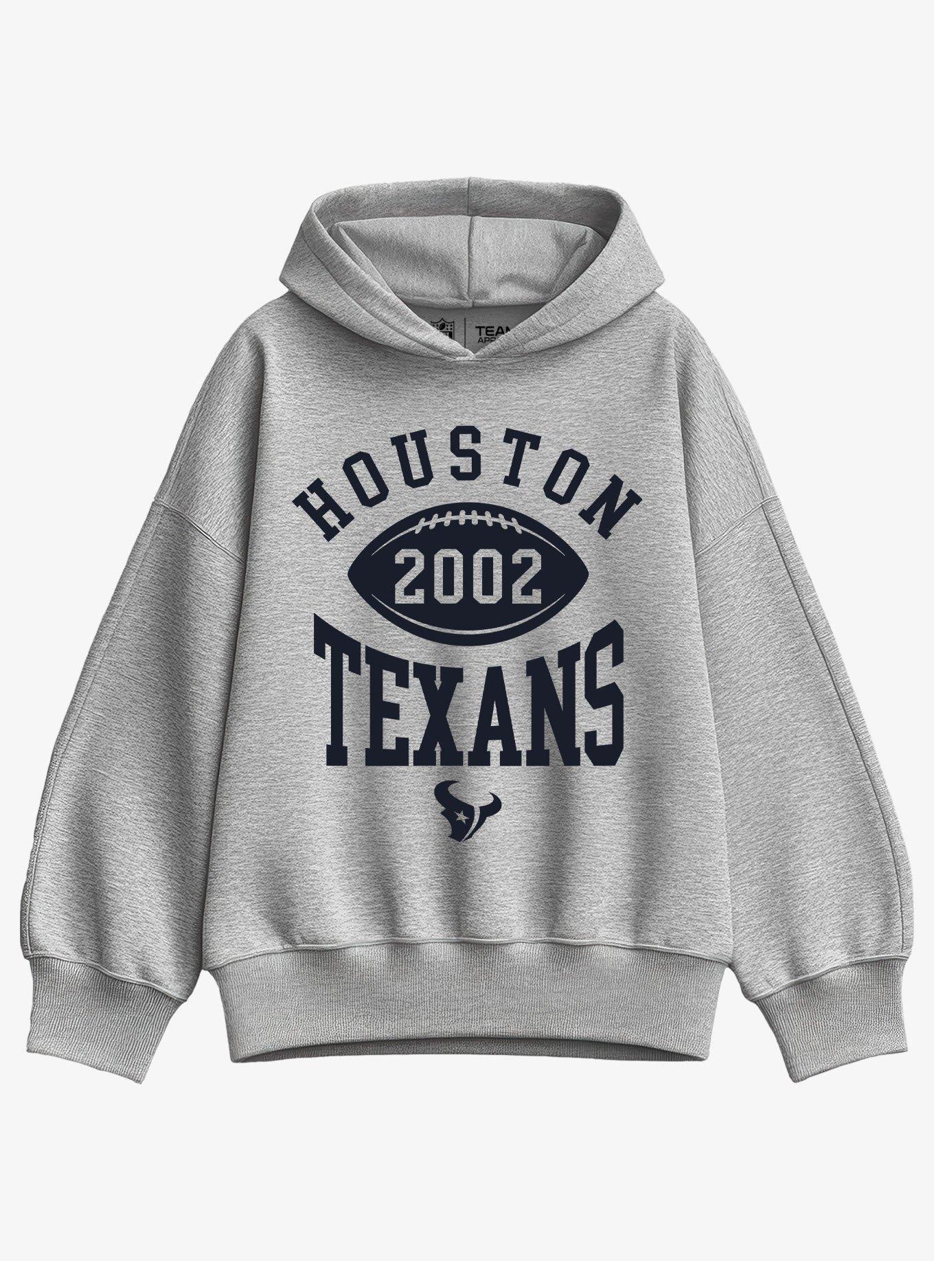 NFL Houston Texans Pro Block Football Girls Oversized Hoodie