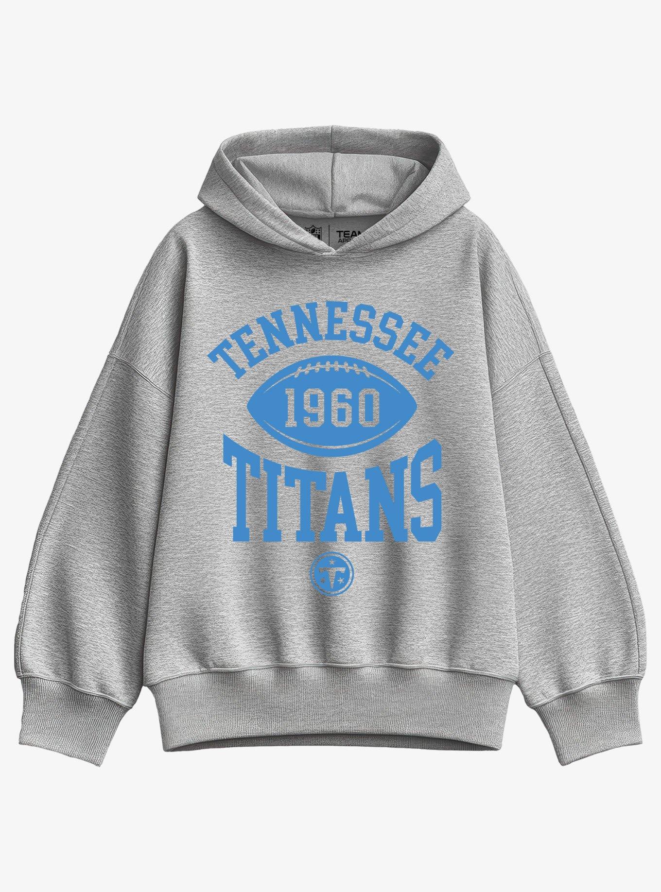 NFL Tennessee Titans Pro Block Football Girls Oversized Hoodie