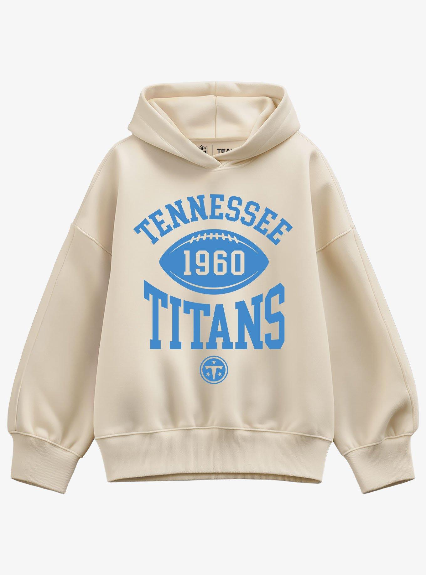 NFL Tennessee Titans Pro Block Football Womens Oversized Hoodie