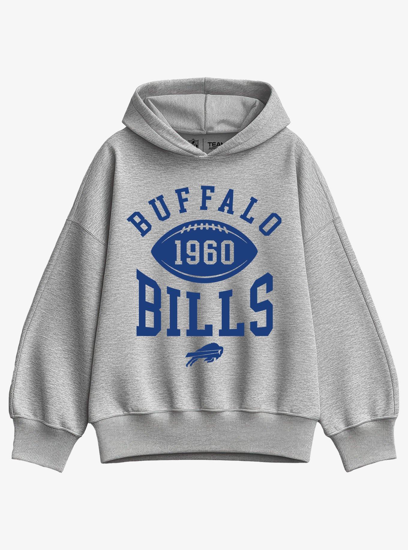 NFL Buffalo Bills Pro Block Football Womens Oversized Hoodie