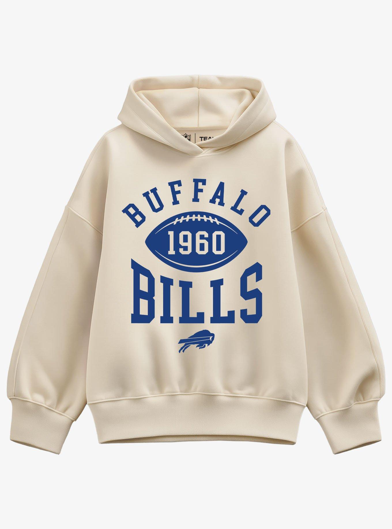 NFL Buffalo Bills Pro Block Football Girls Oversized Hoodie