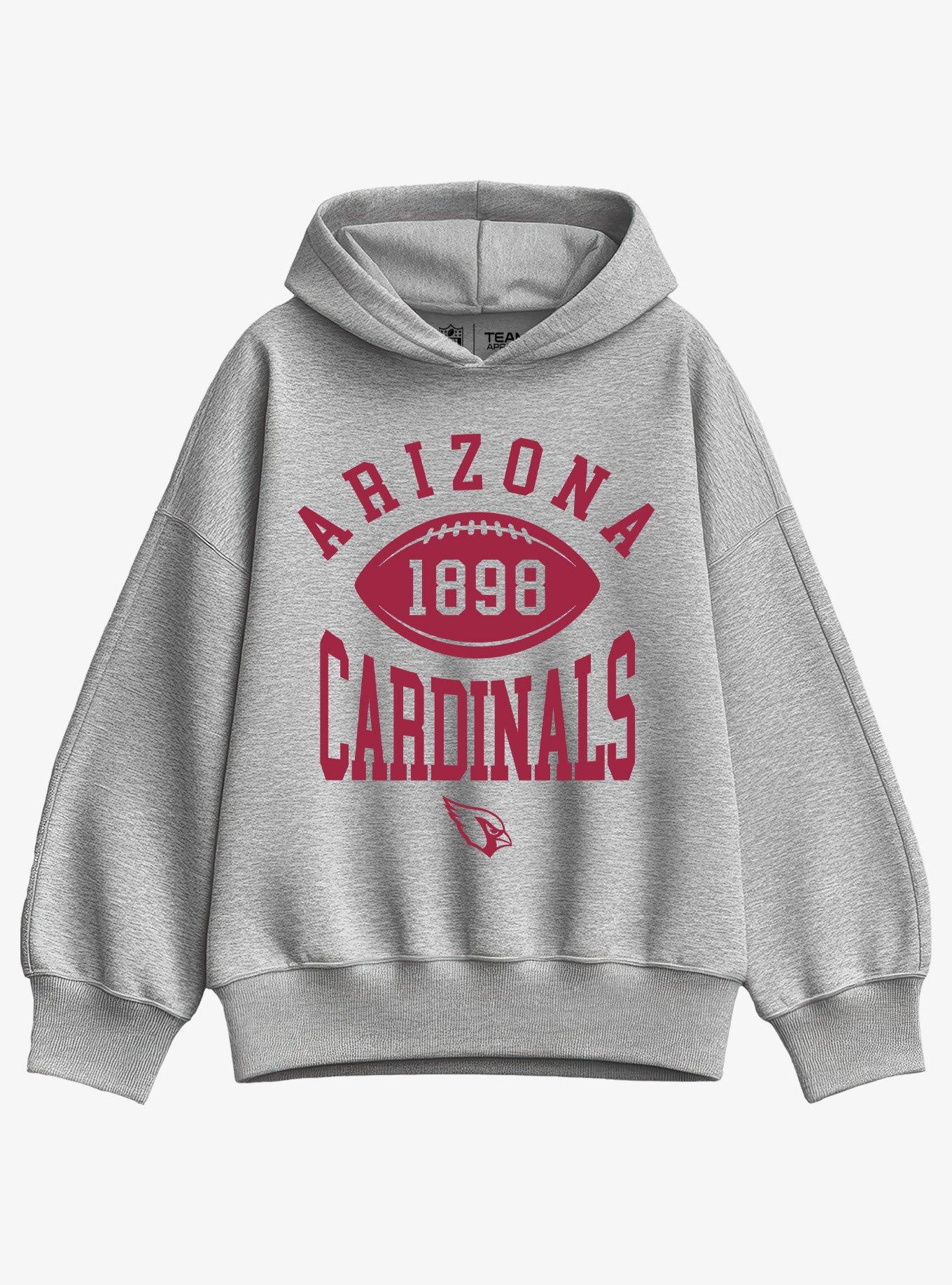 NFL Arizona Cardinals Pro Block Football Girls Oversized Hoodie