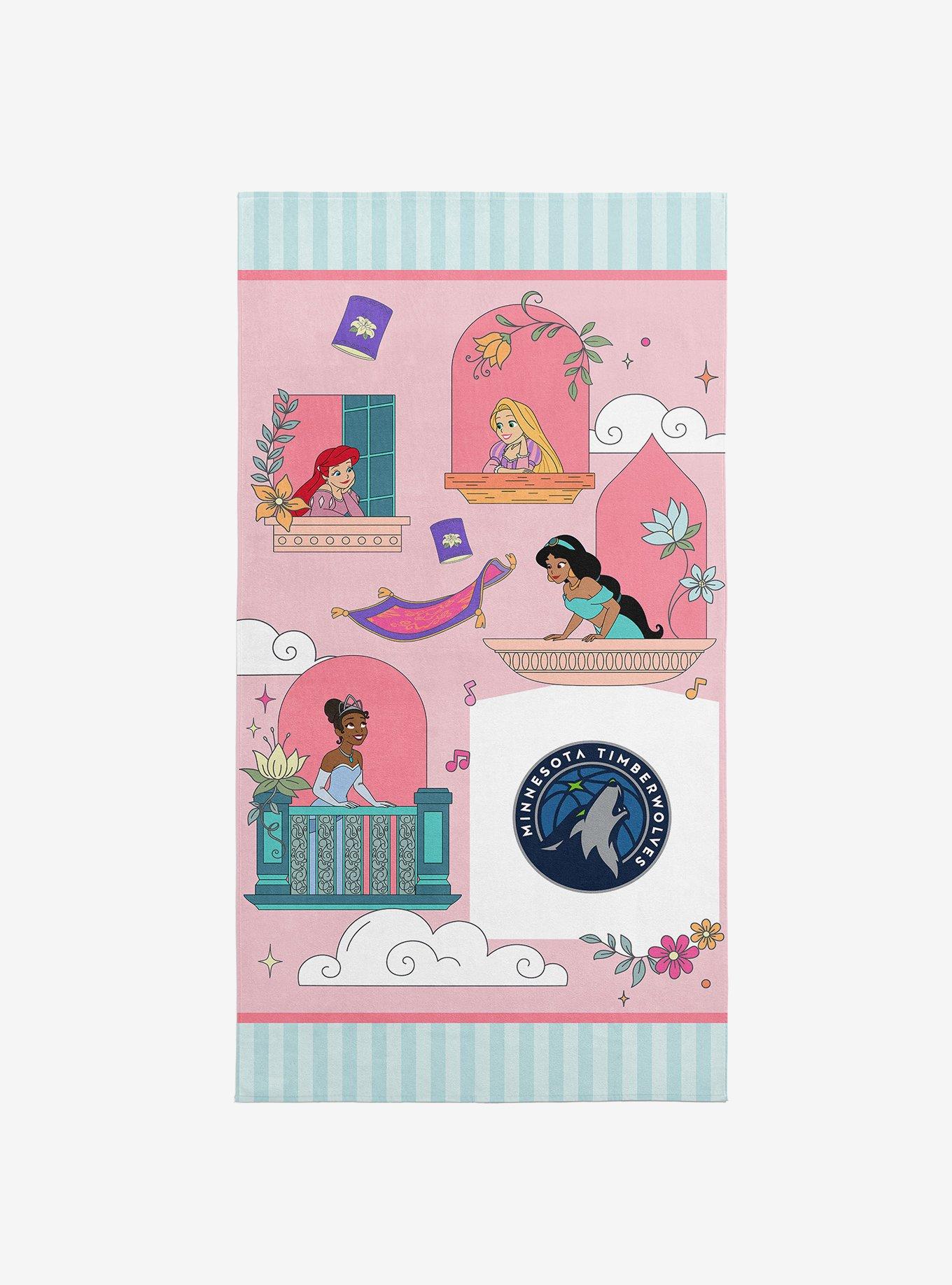 NBA Minnesota Timberwolves Disney Princesses Window Scene Pink