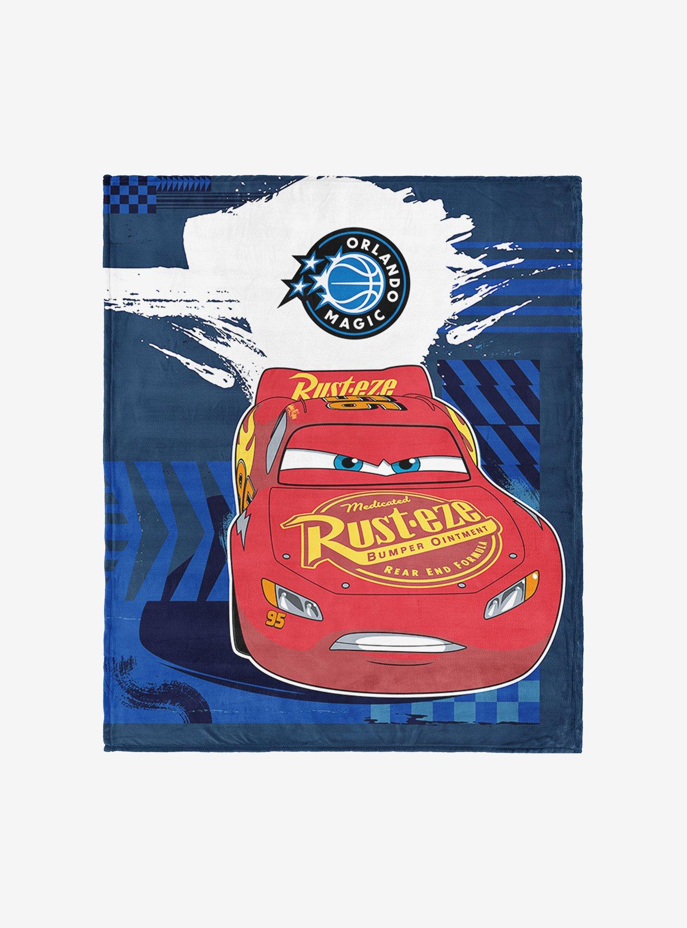 NBA Orlando Magic Disney Cars Lap Time Navy Silk Touch Throw Blanket, , hi-res view 1