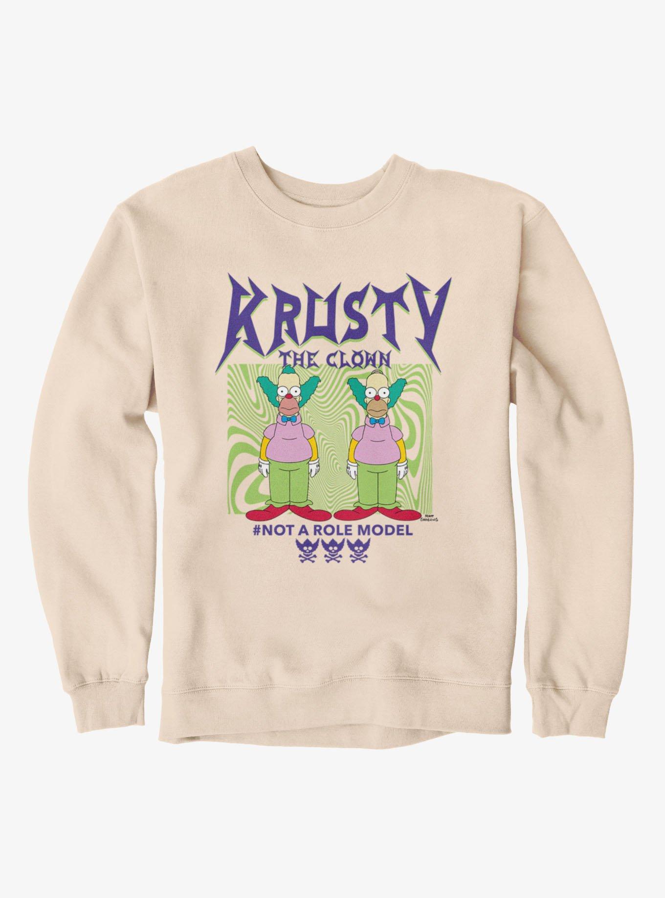 The Simpsons Krusty The Clown Not A Role Model Sweatshirt