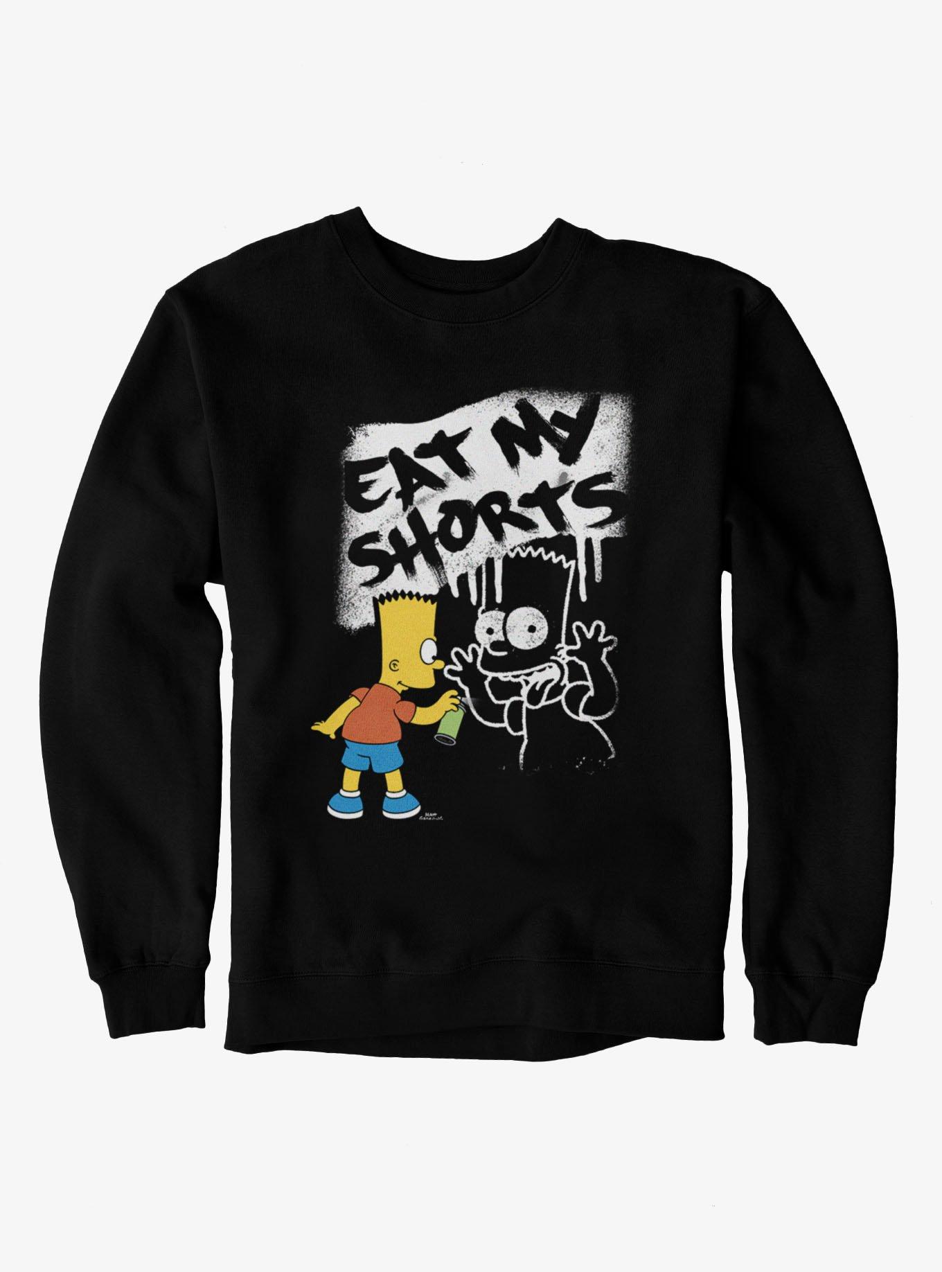 The Simpsons Eat My Shorts Bart Grafitti Sweatshirt