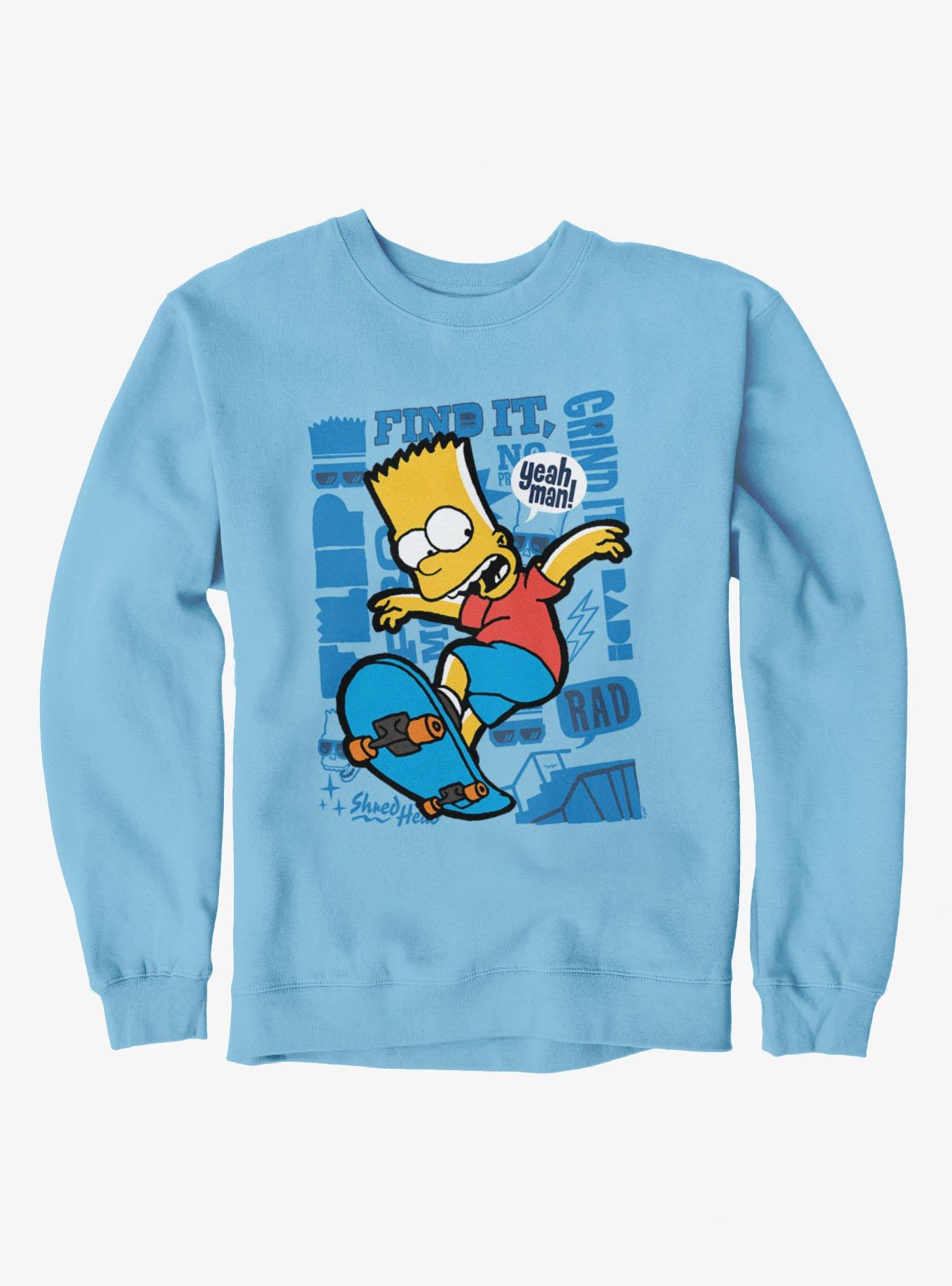 The Simpsons Find It, Grind It Rad! Bart Sweatshirt