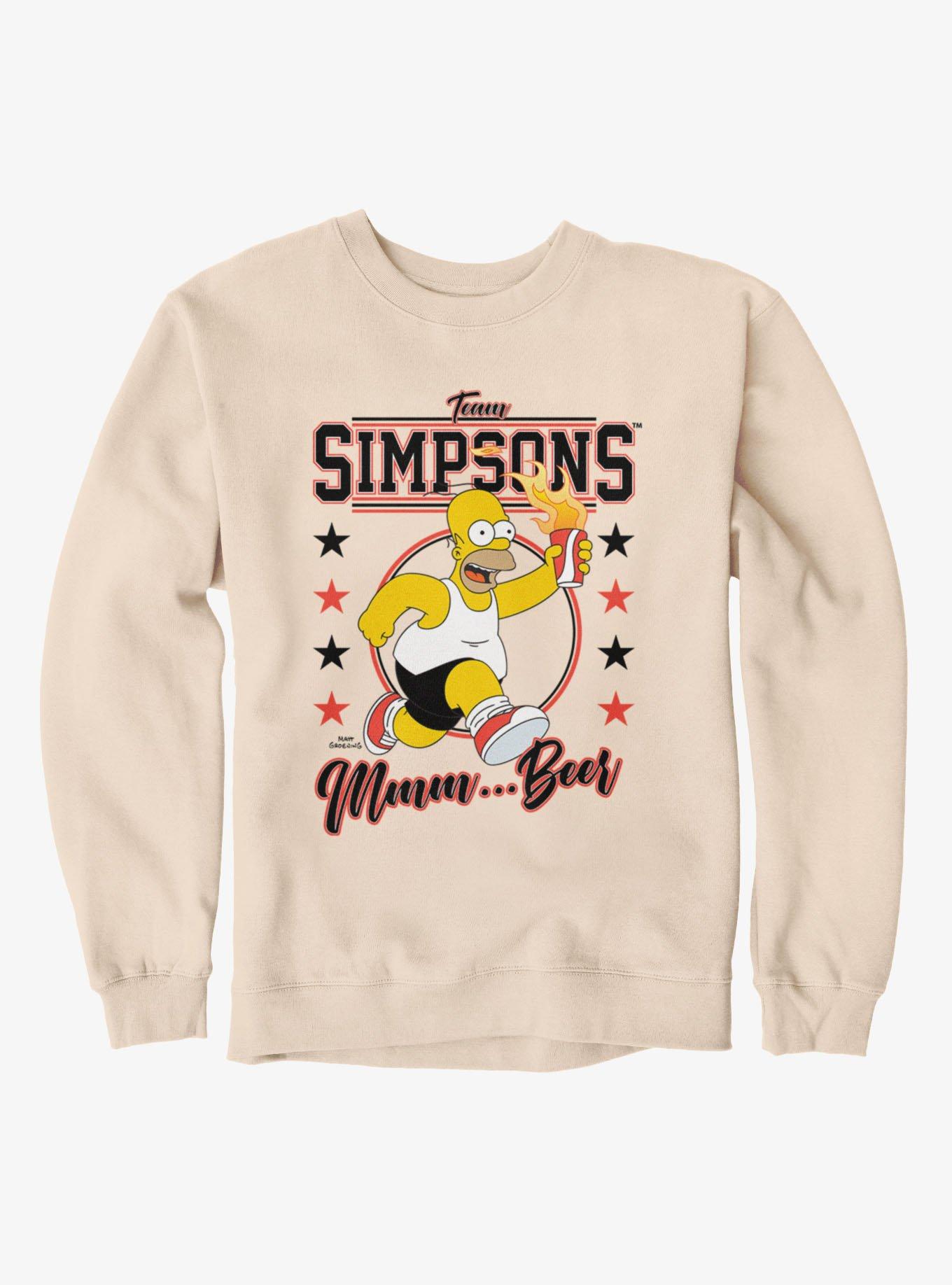 The Simpsons Team Simpsons Mmm? Beer Sweatshirt