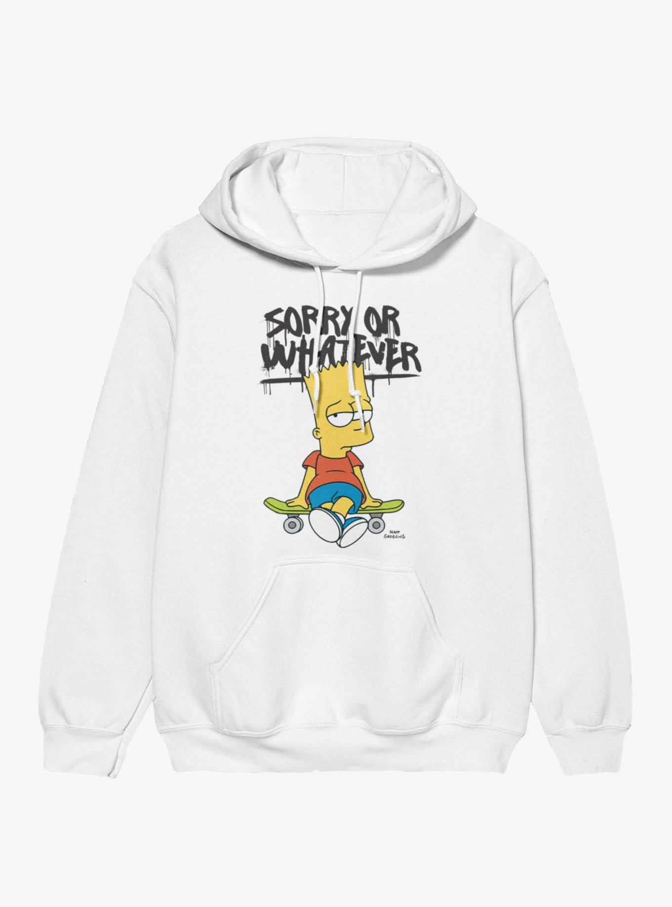 The Simpsons Bart Sorry Or Whatever Spraypaint Hoodie