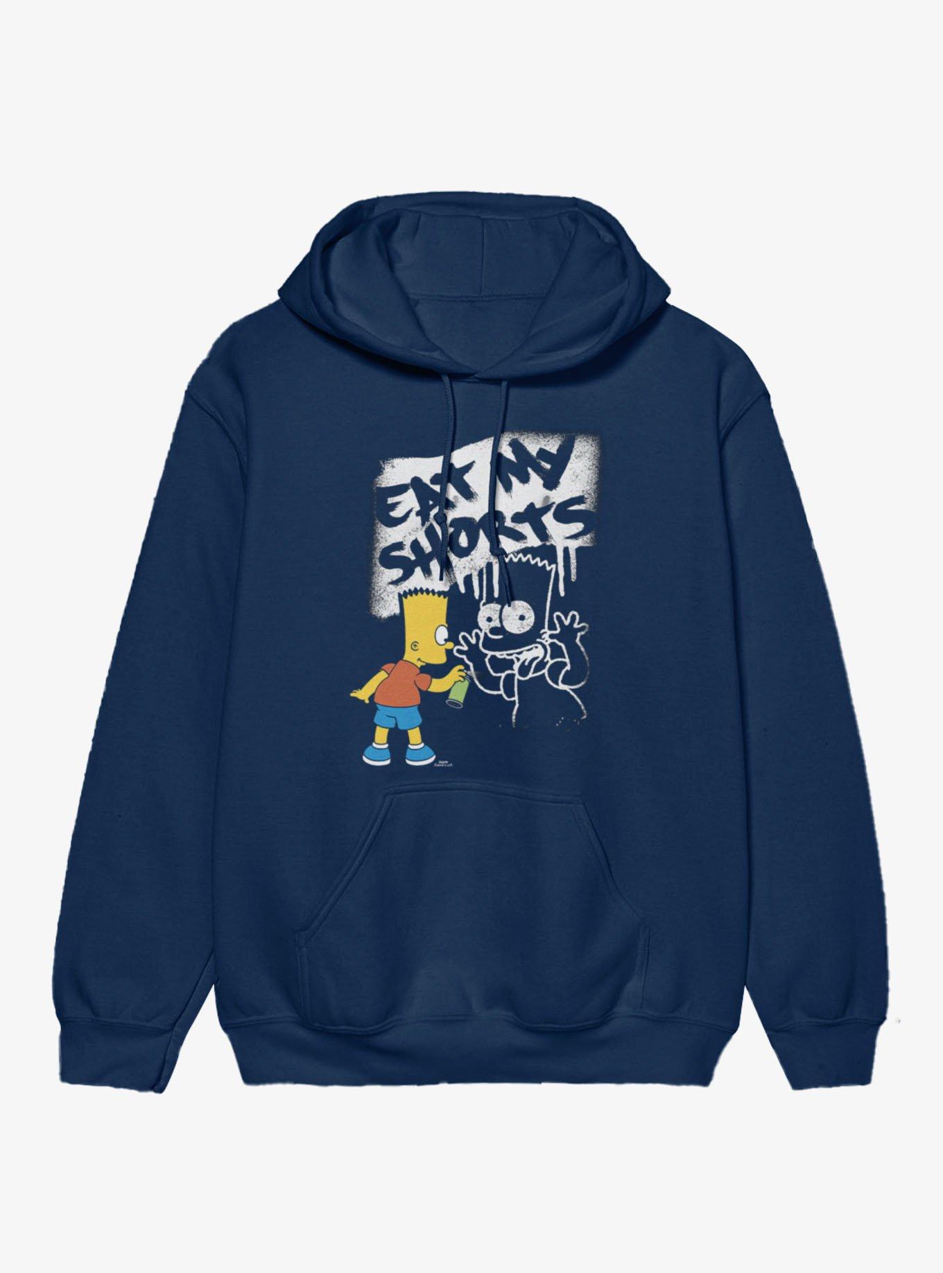 The Simpsons Eat My Shorts Bart Grafitti Hoodie