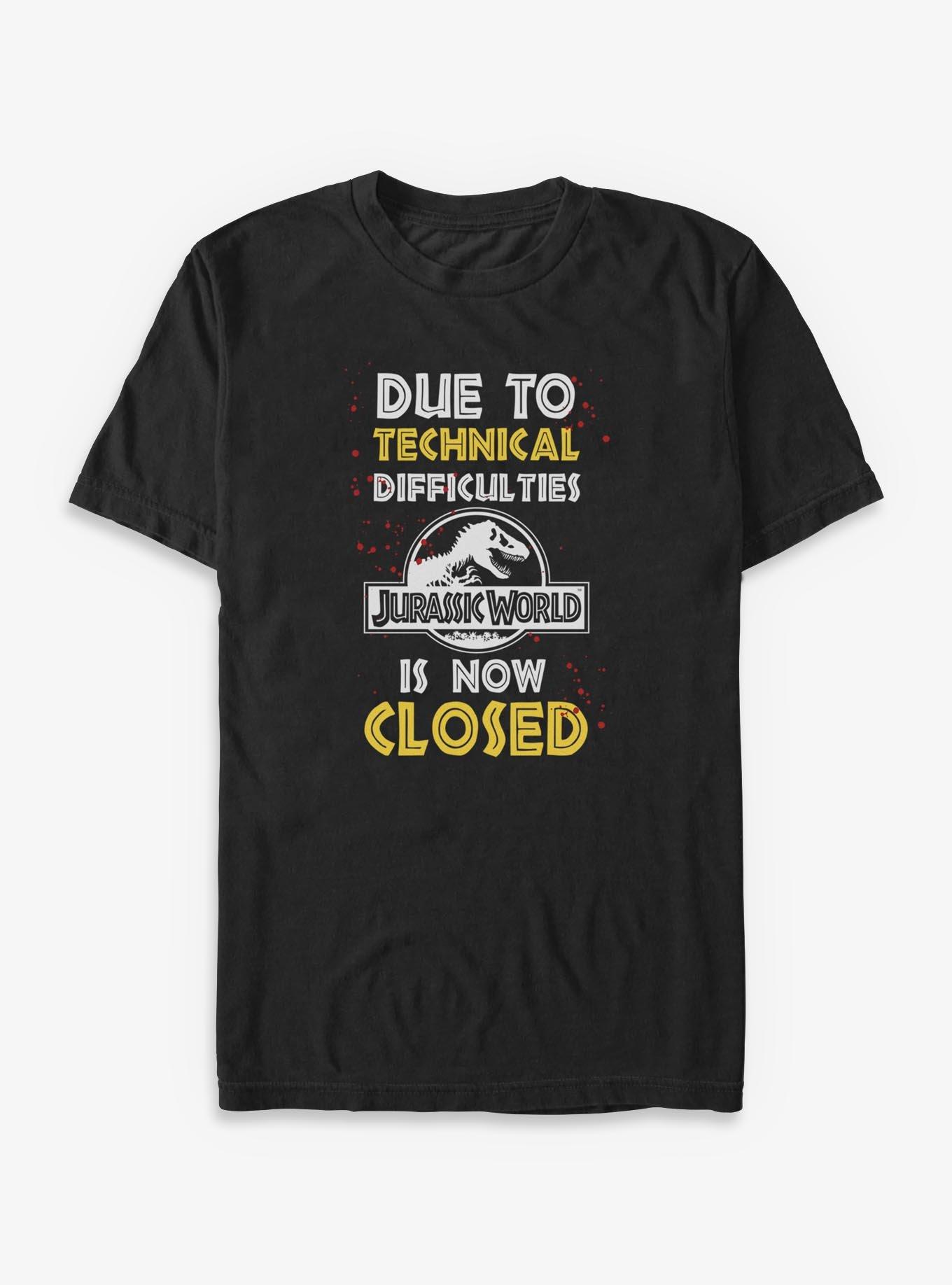 Jurassic Park Technical Difficulties Big & Tall T-Shirt