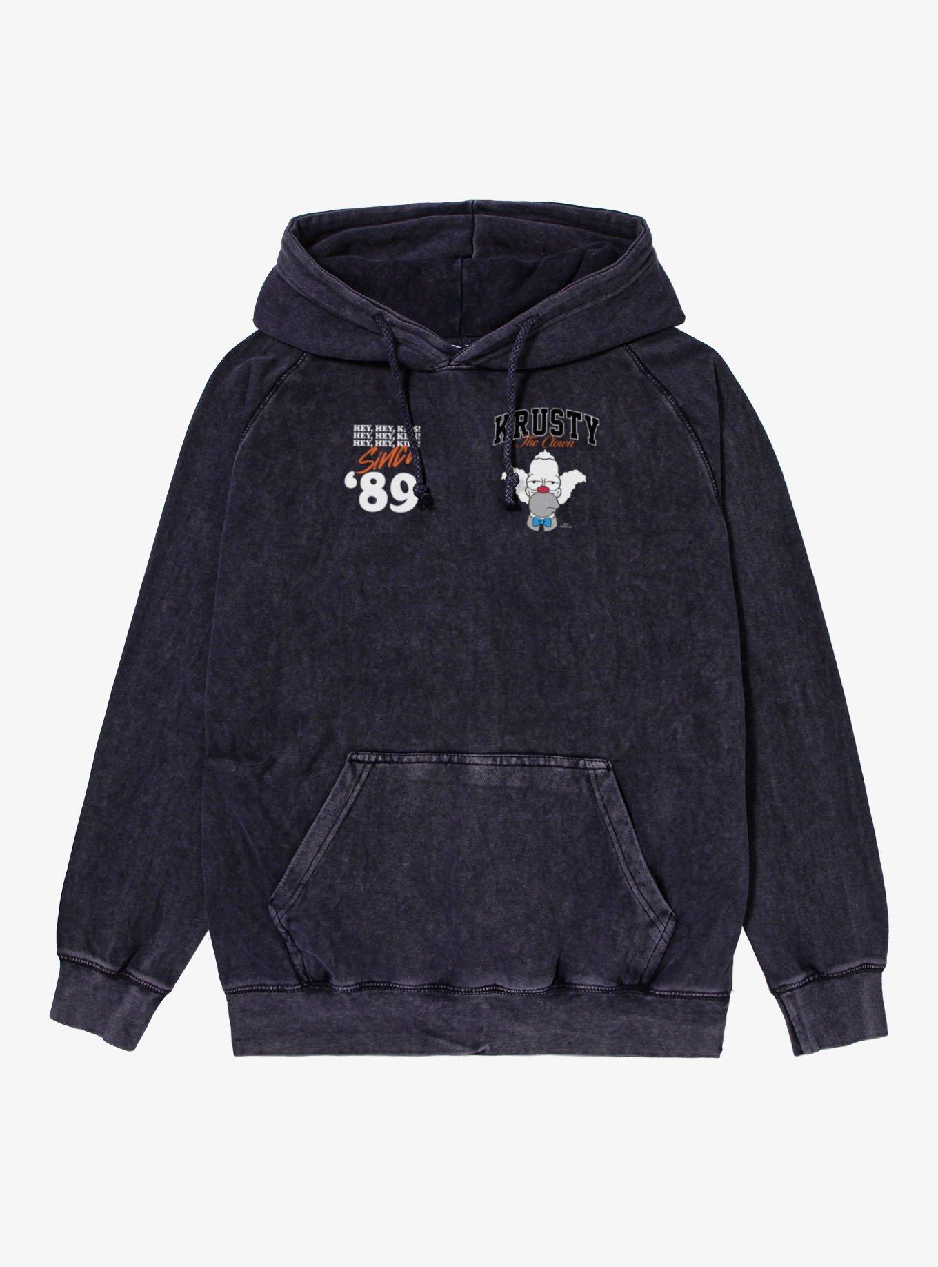 The Simpsons Krusty The Clown Since '89 Mineral Wash Hoodie