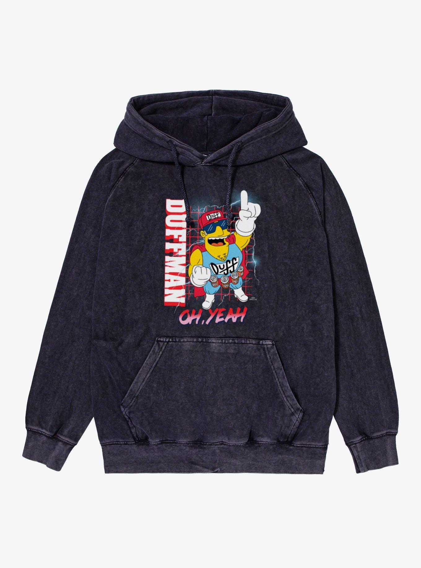 The Simpsons Duffman Oh, Yeah Mineral Wash Hoodie