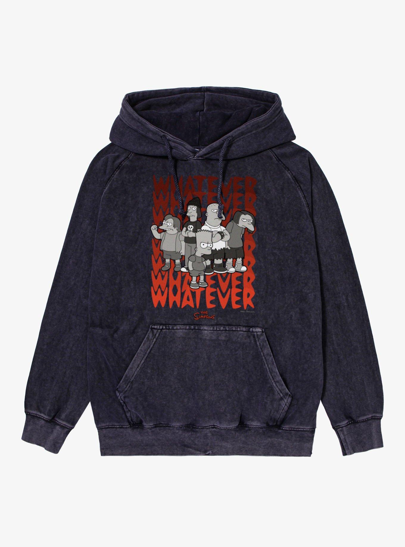 The Simpsons Springfield Bullies Whatever Mineral Wash Hoodie