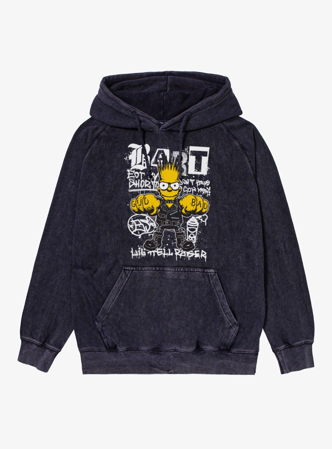 The Simpsons Bart Lil Hell Raiser Mineral Wash Hoodie