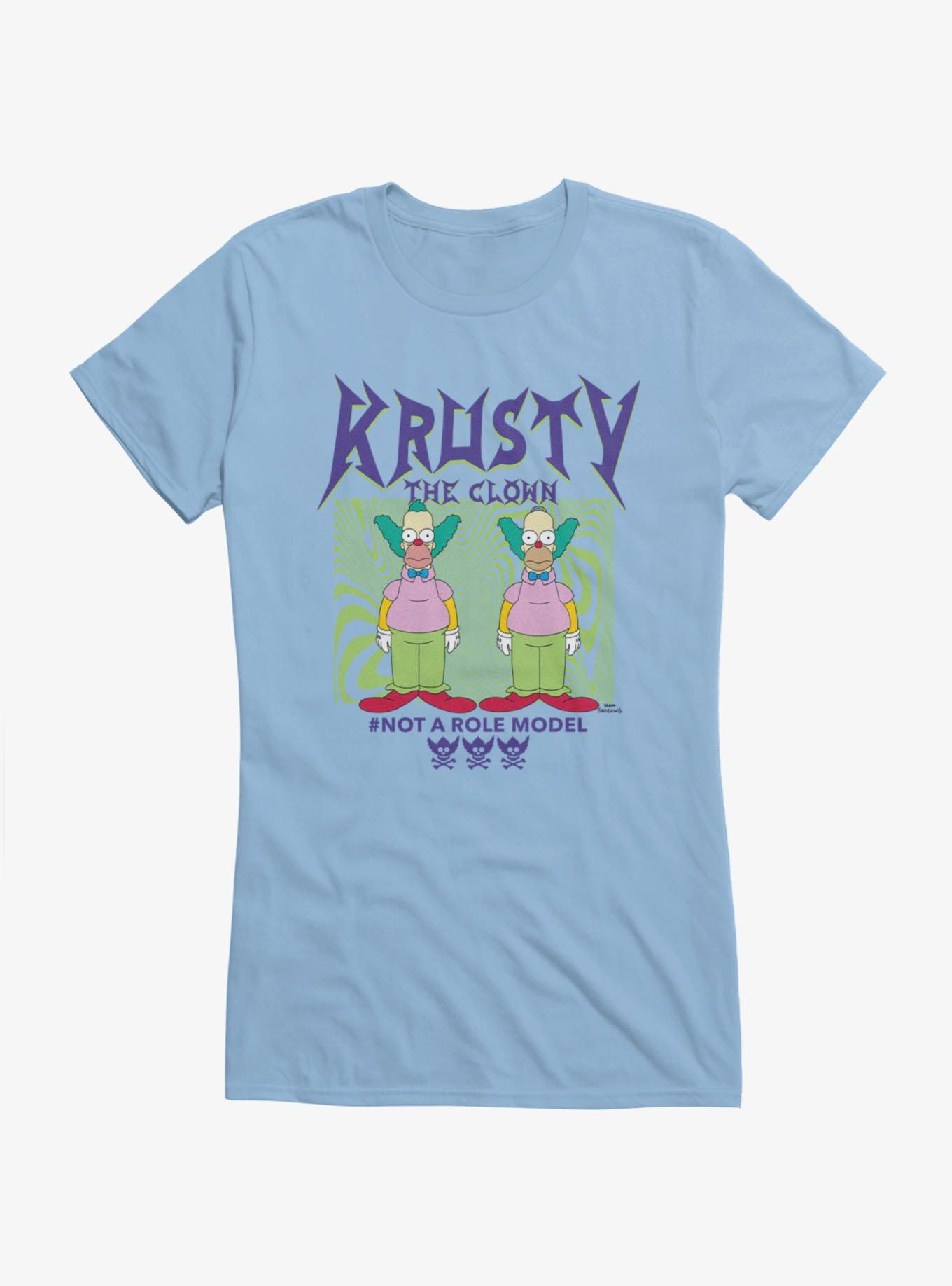 The Simpsons Krusty The Clown Not A Role Model Girls T-Shirt, , hi-res view 1