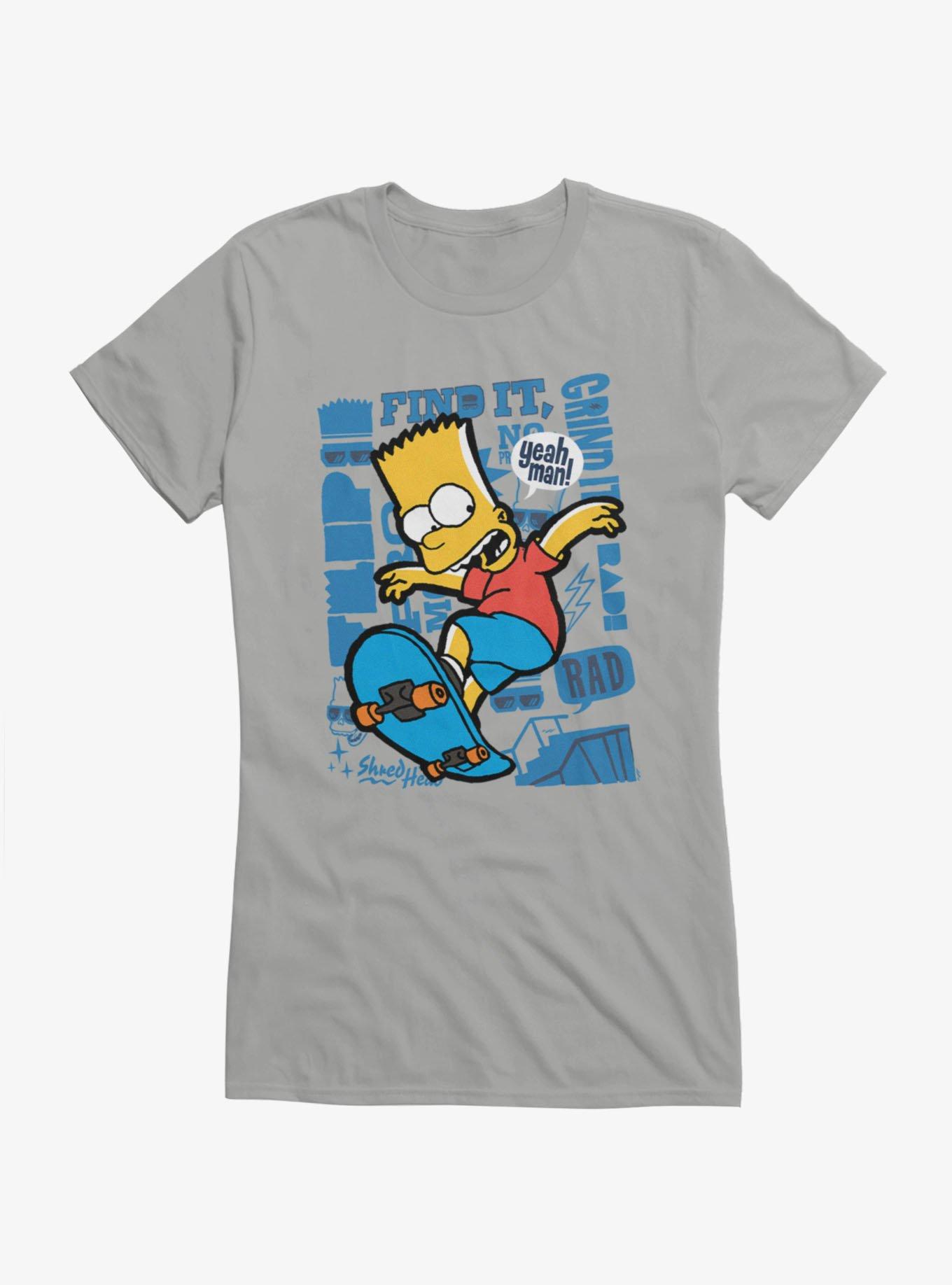 The Simpsons Find It, Grind It Rad! Bart Girls T-Shirt
