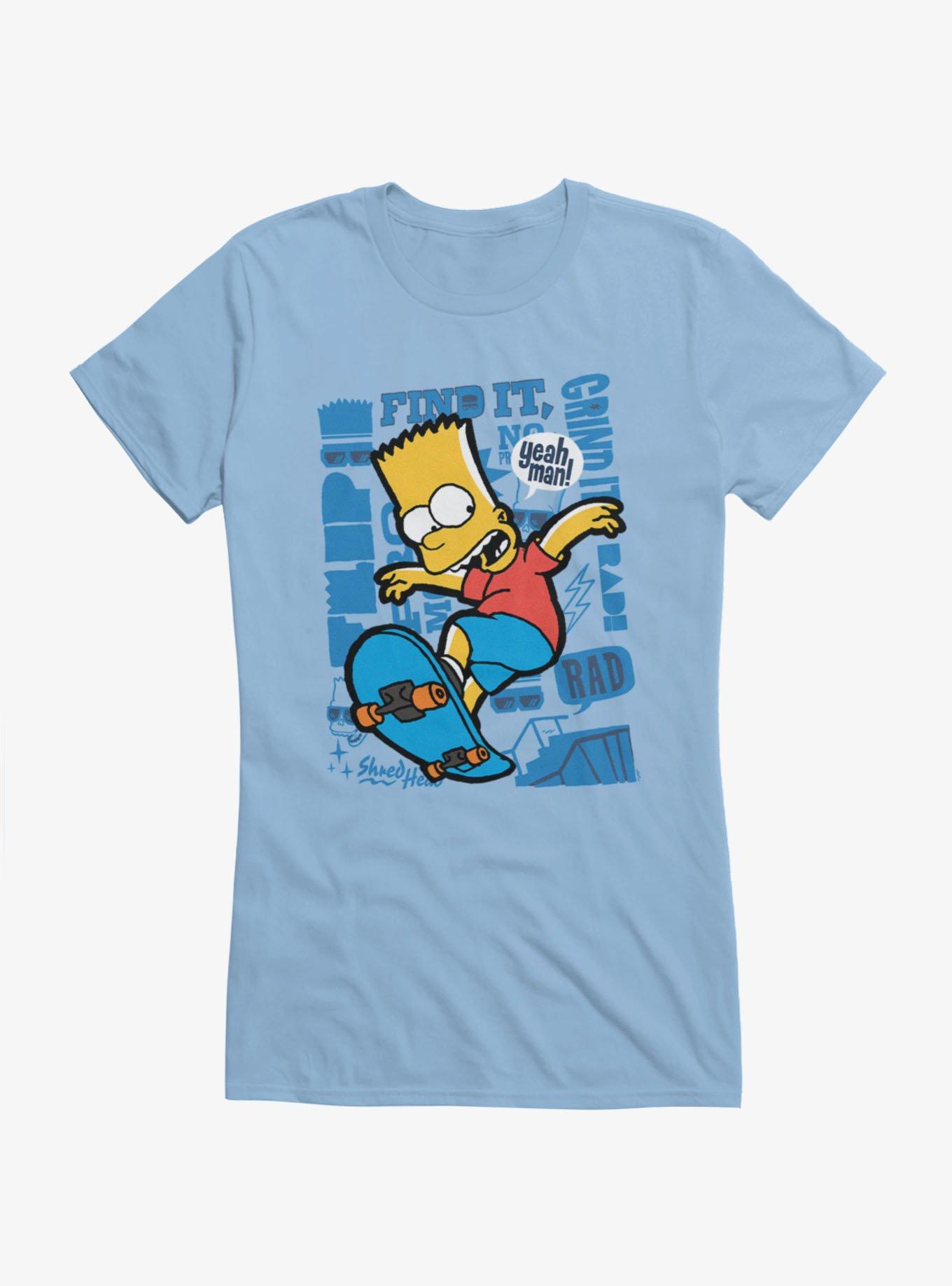 The Simpsons Find It, Grind It Rad! Bart Girls T-Shirt