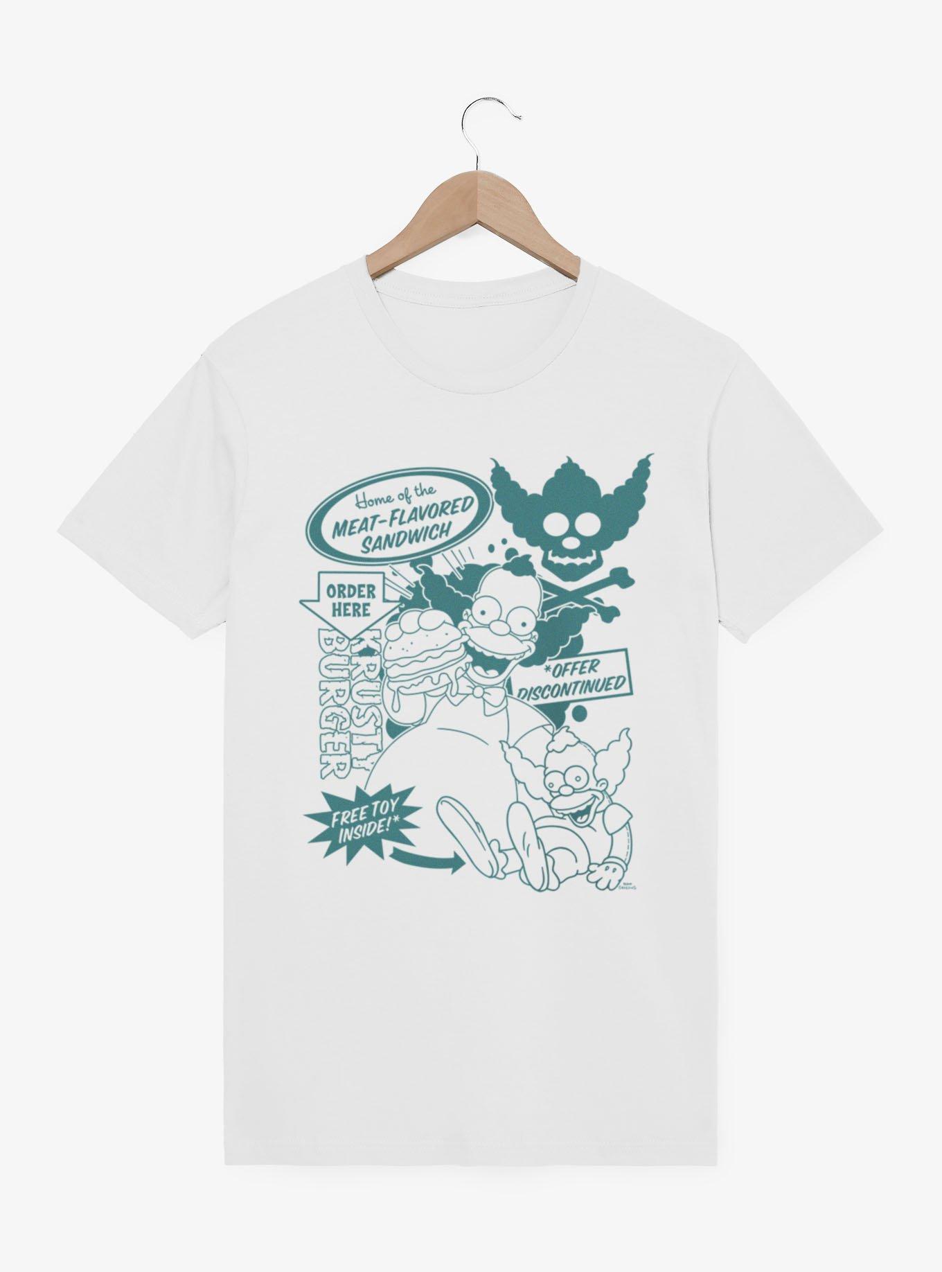 The Simpsons Home Of Meat Flavor Krusty Burger T-Shirt | BoxLunch