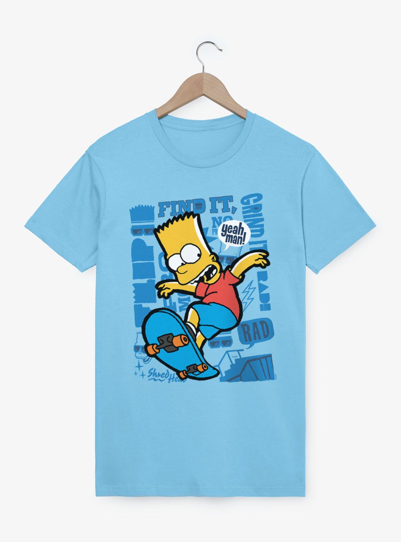 The Simpsons Yeah Man Skateboard Grind Bart T-Shirt