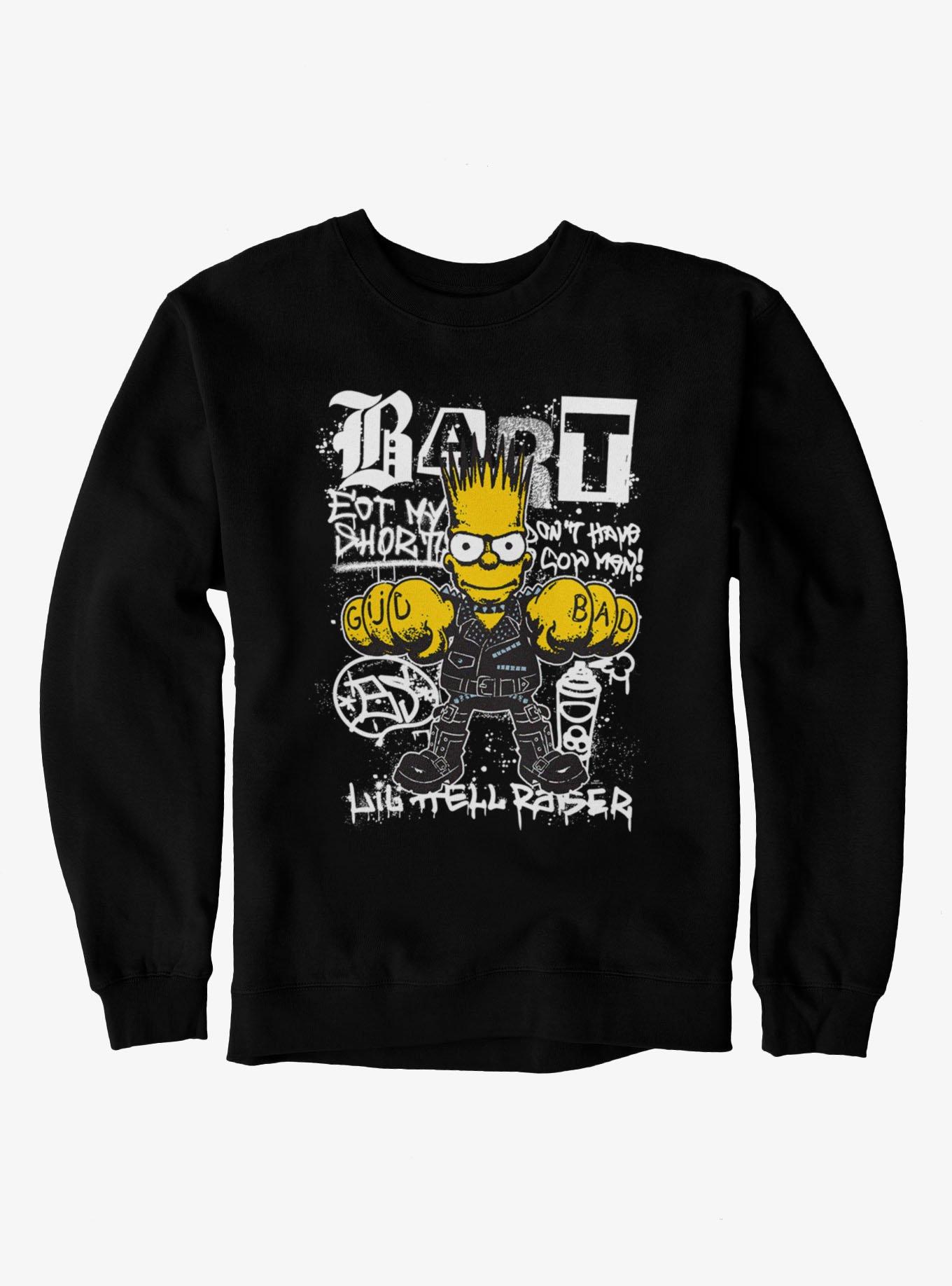 The Simpsons Biker Bart Lil Hell Raiser Sweatshirt | BoxLunch