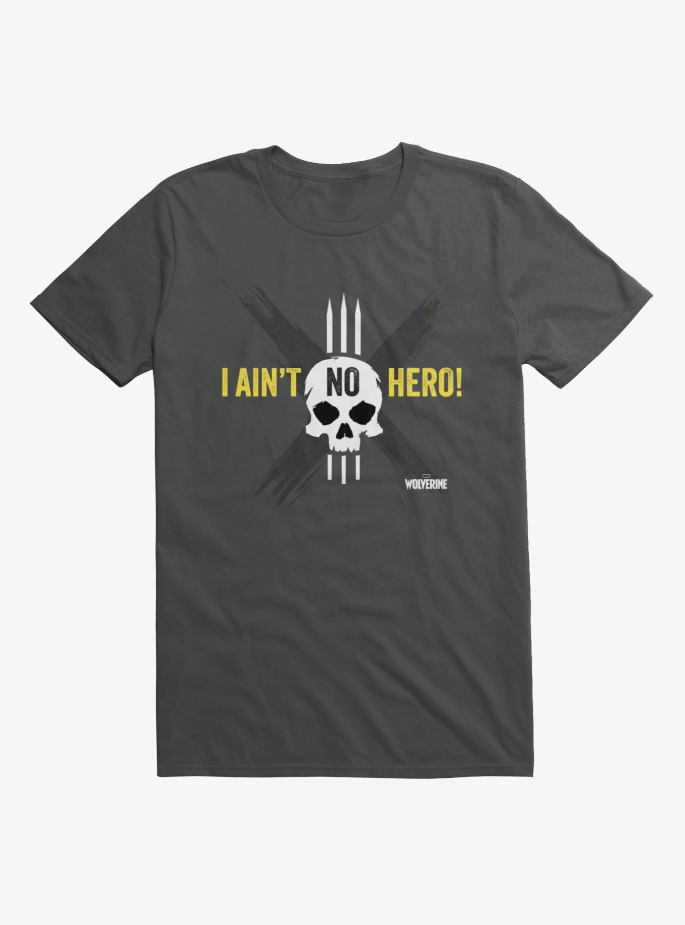 Marvel Wolverine I Ain't No Hero X Slash Skull T-Shirt