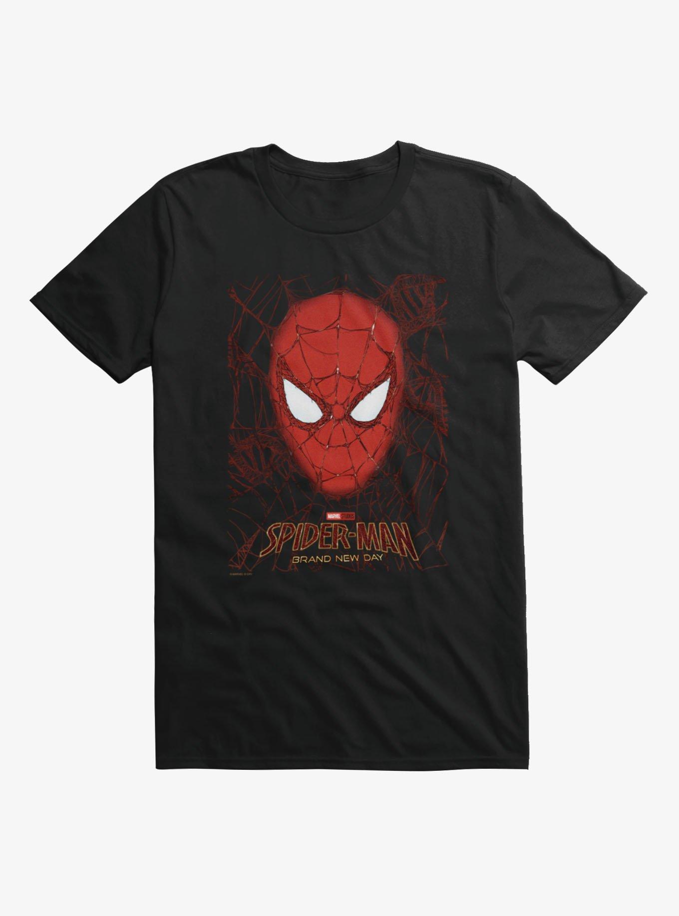 Marvel Spider-Man Brand New Day Mask In A Web T-Shirt, , hi-res view 1